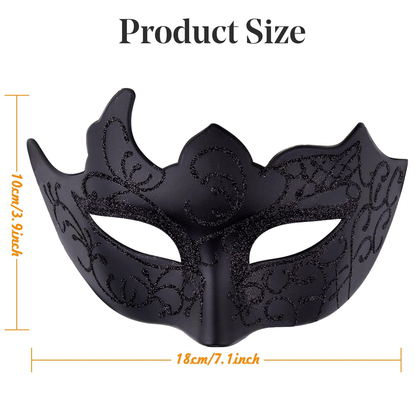 Couple Masquerade Masks Set Venetian Party Mask Plastic Halloween Costume Mask Mardi Gras Mask for Women and Men
