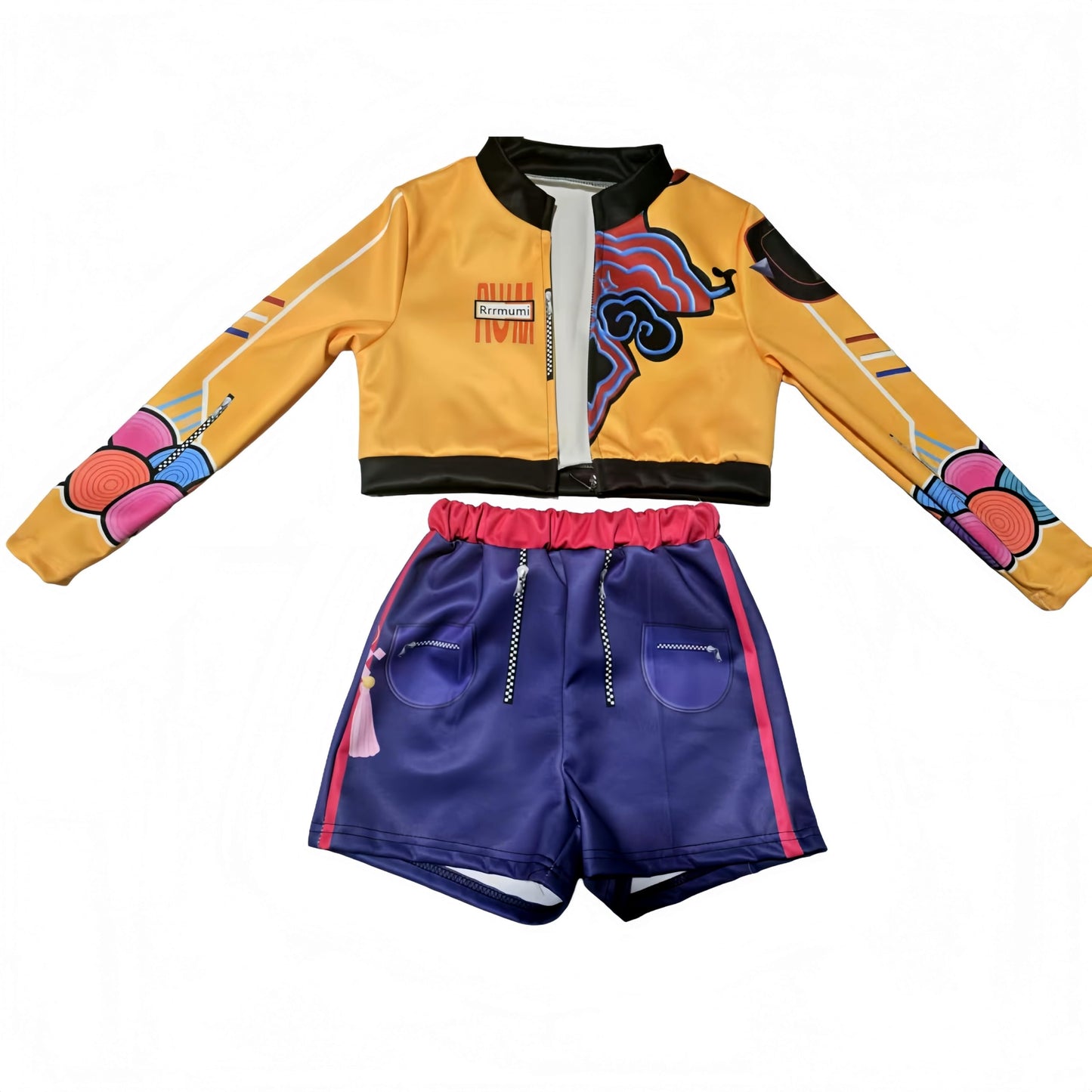 Rumi Costume for Kids Girls Pop Singers Dress Up Halloween Outfits
