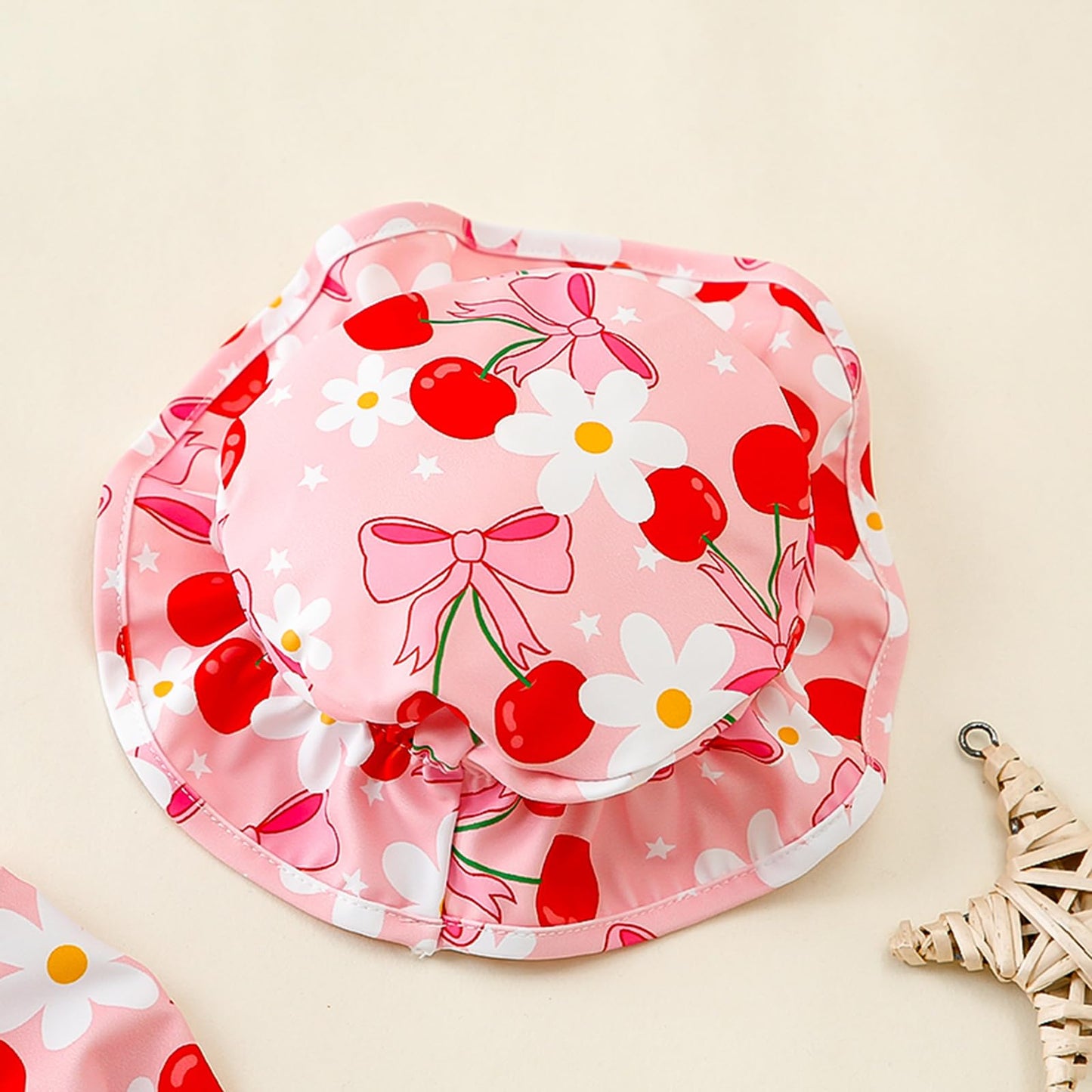 Nicoxijia Baby Girls Long Sleeve One Piece Swimming Costume Zipper Swimsuit Swimwear Bathing Suit Rash Guard with Sun Hat Set (Pink, 12-18 Months)