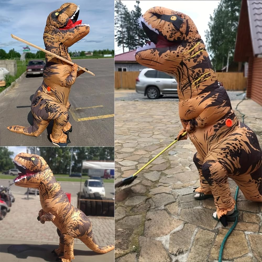 JASHKE Dinosaur Inflatable Costume T-rex Costume Adult