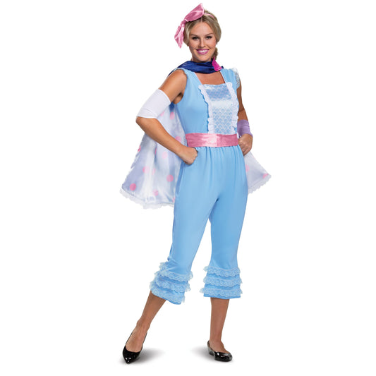 DISGUISE 23727N Disney Pixar Bo Peep Toy Story 4 Deluxe Women's Costume Adult Sized, Blue, S