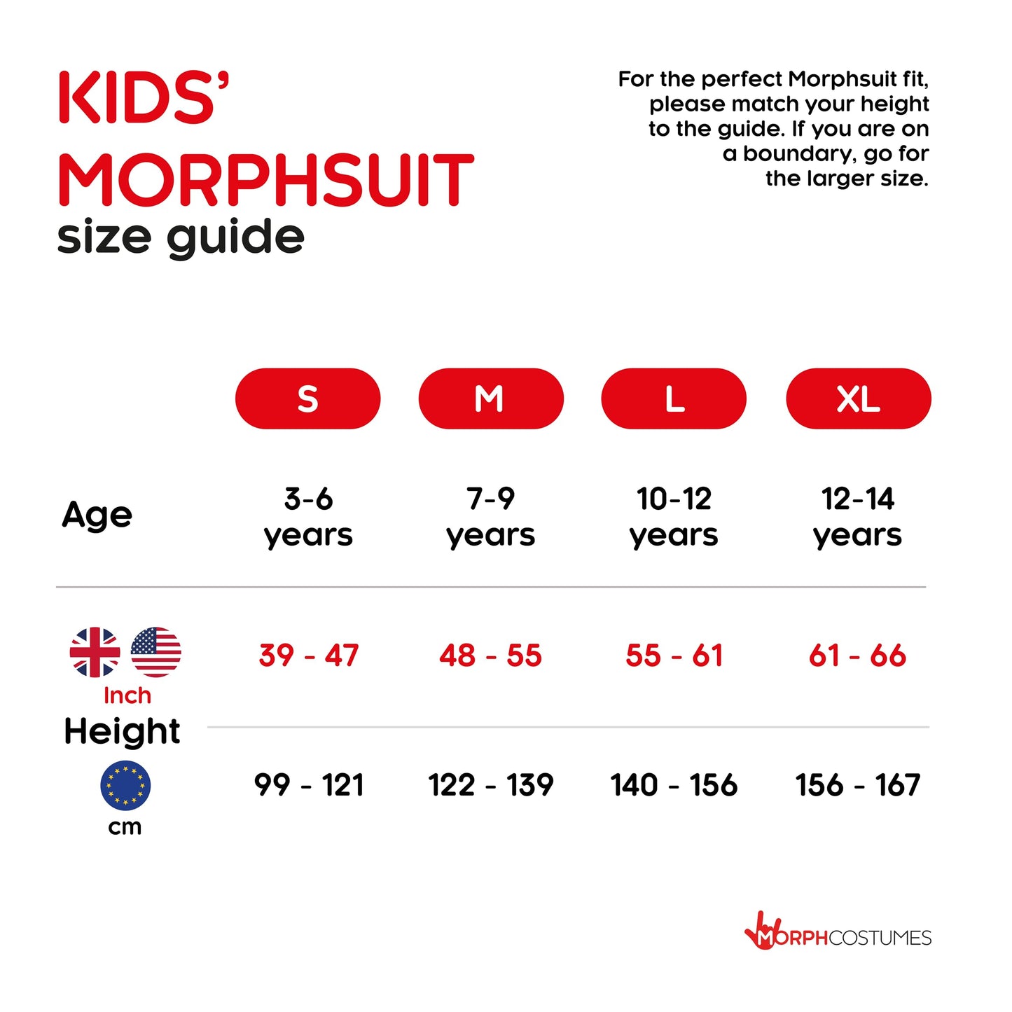 Morphsuits The Rake Kids Halloween Costume, Scary Boys, Fun Dress-Up Outfit for Halloween Parties, Large
