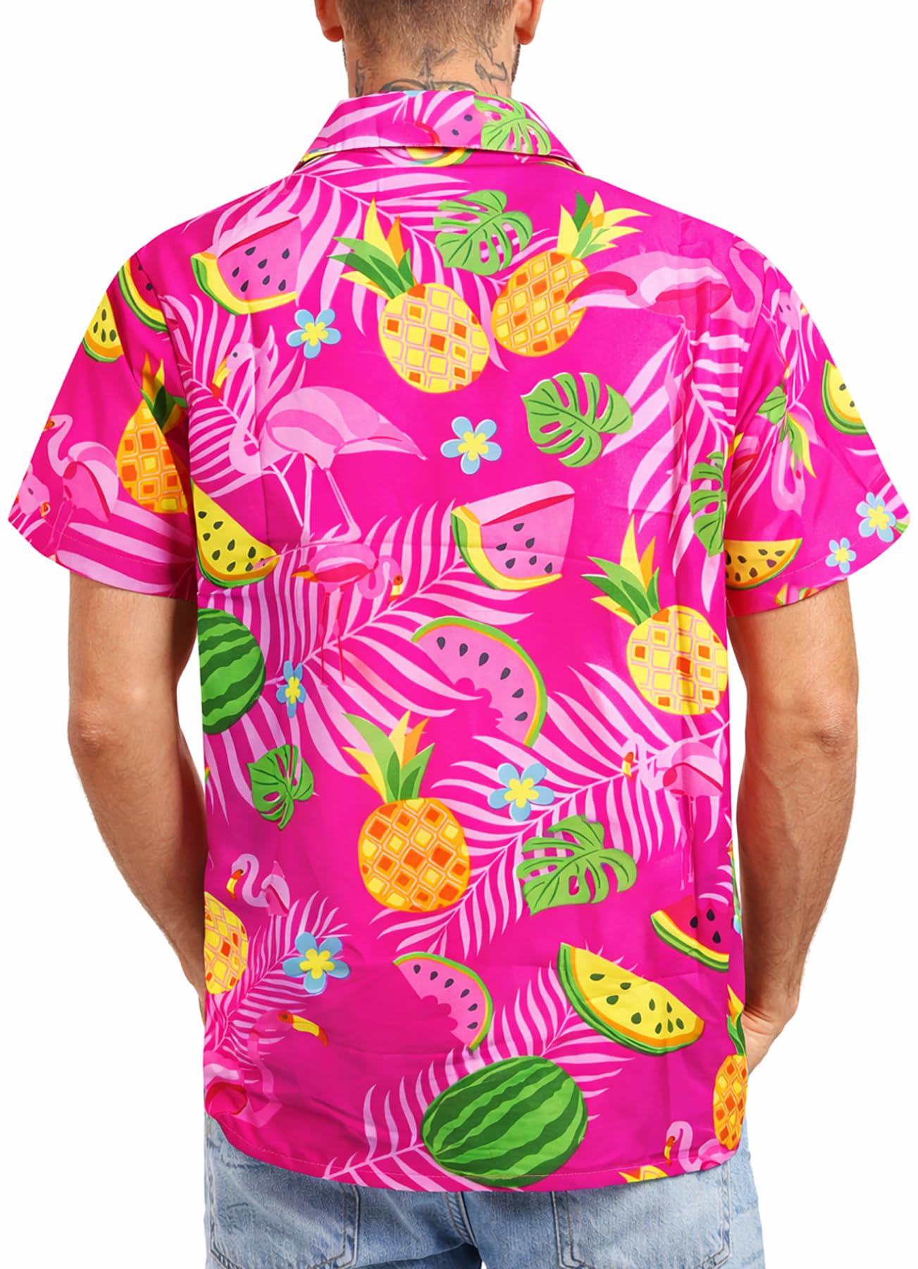 Hawaiian Shirt for Men - Tropical Men's Hawaiian Shirt Short Sleeve