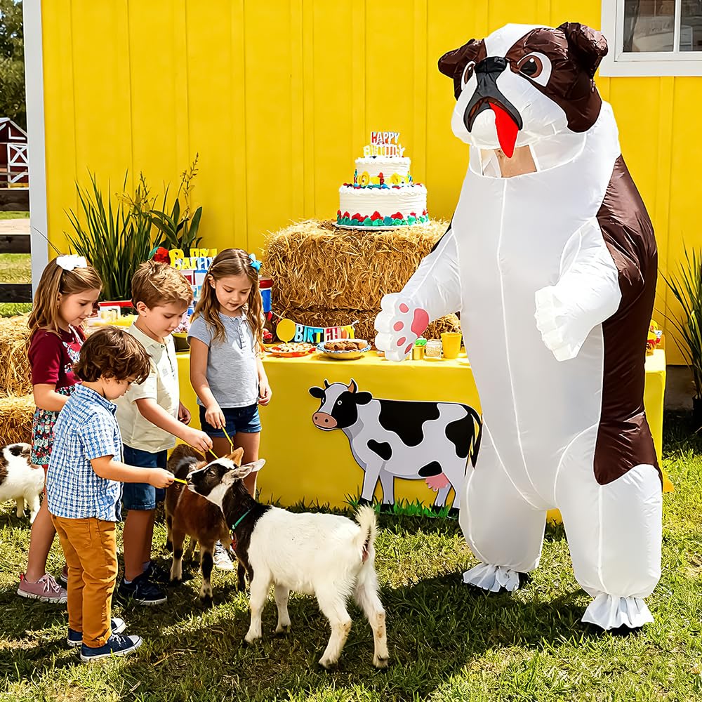 Inflatable Dog Costume for Adult Funny Blow Up Costumes Party