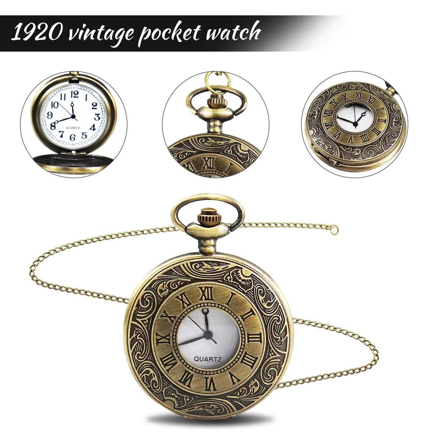 Gatsby Costume Accessories Set - Roaring Retro Gangster Costume