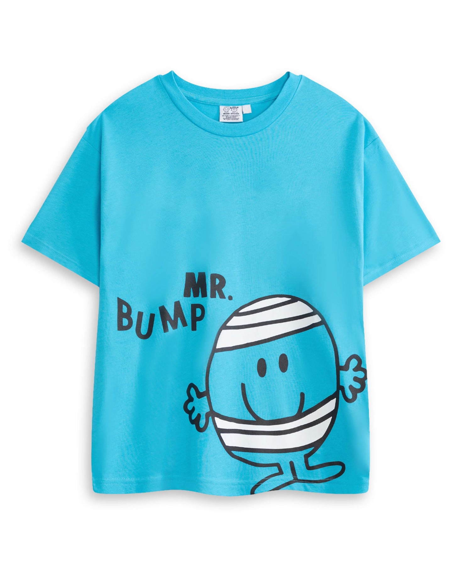 MR. MEN LITTLE MISS Boys Multi-Pack of 3 Short-Sleeved T-Shirts | Graphic Tees Featuring Mr. Tickle, Mr. Bump, & Mr. Men | Cartoon Tops in Orange & Blue Merch