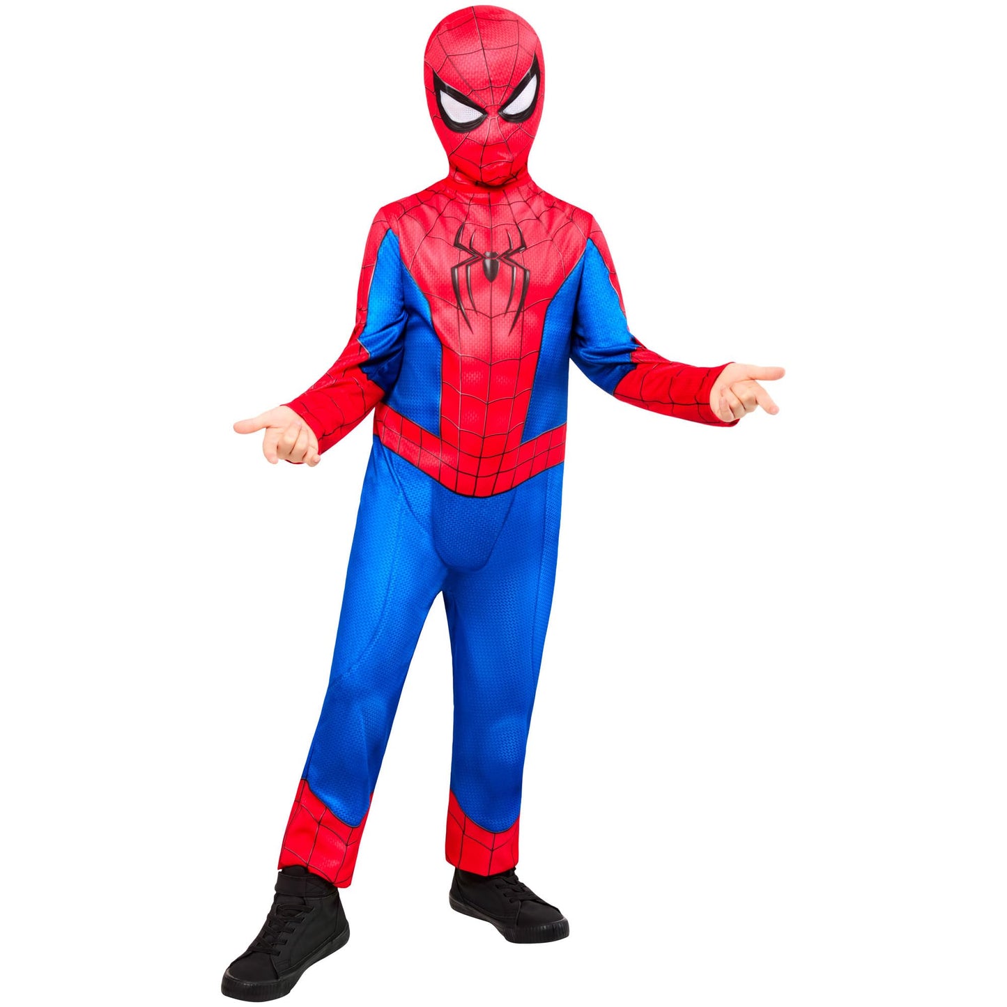 Rubies Official Brand New Day Spider-Man Classic Kids Costume, Childrens Fancy Dress, Size 7-8 Years