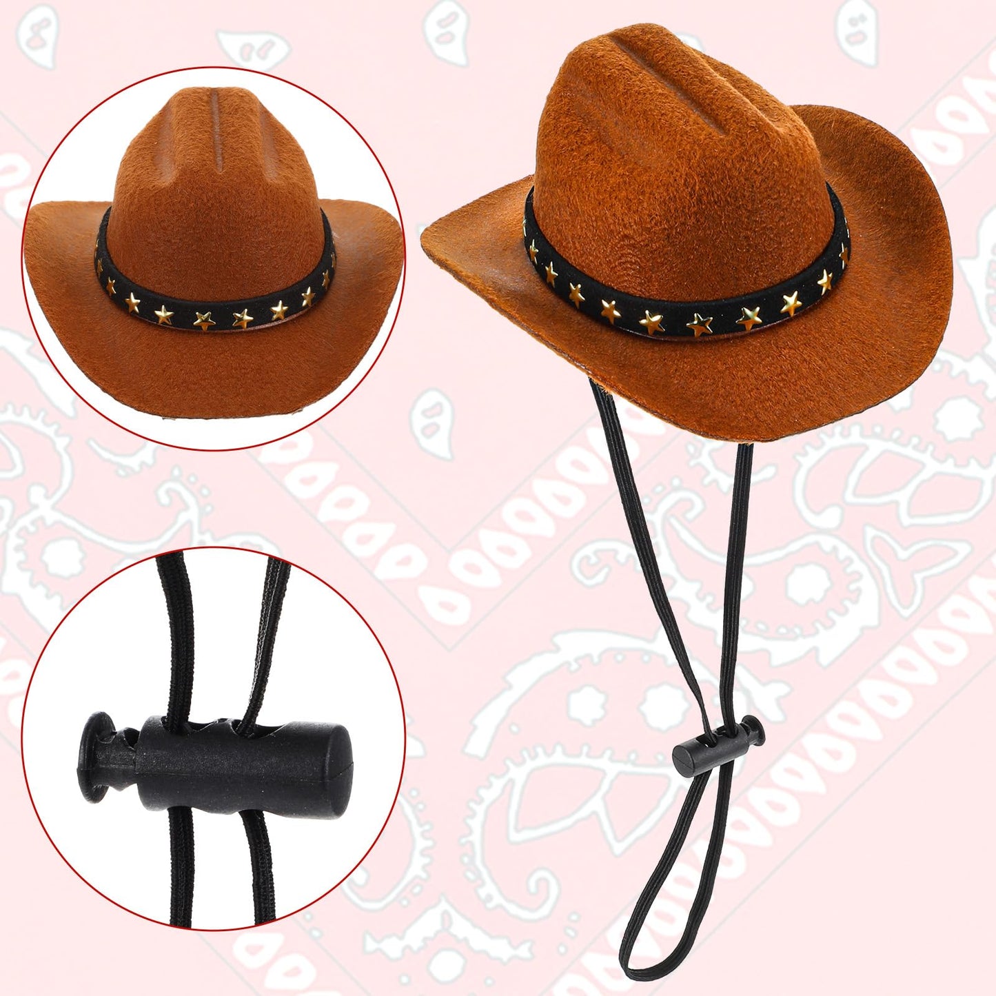 Pet Cowboy Costume Dog Halloween Costumes Pet Mini Cowboy Hat