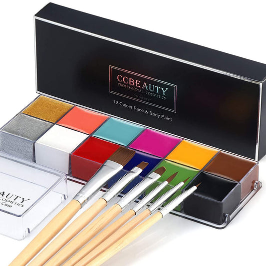 Professional Face Paint Oil for Adult 12 Colors Halloween Body Art
