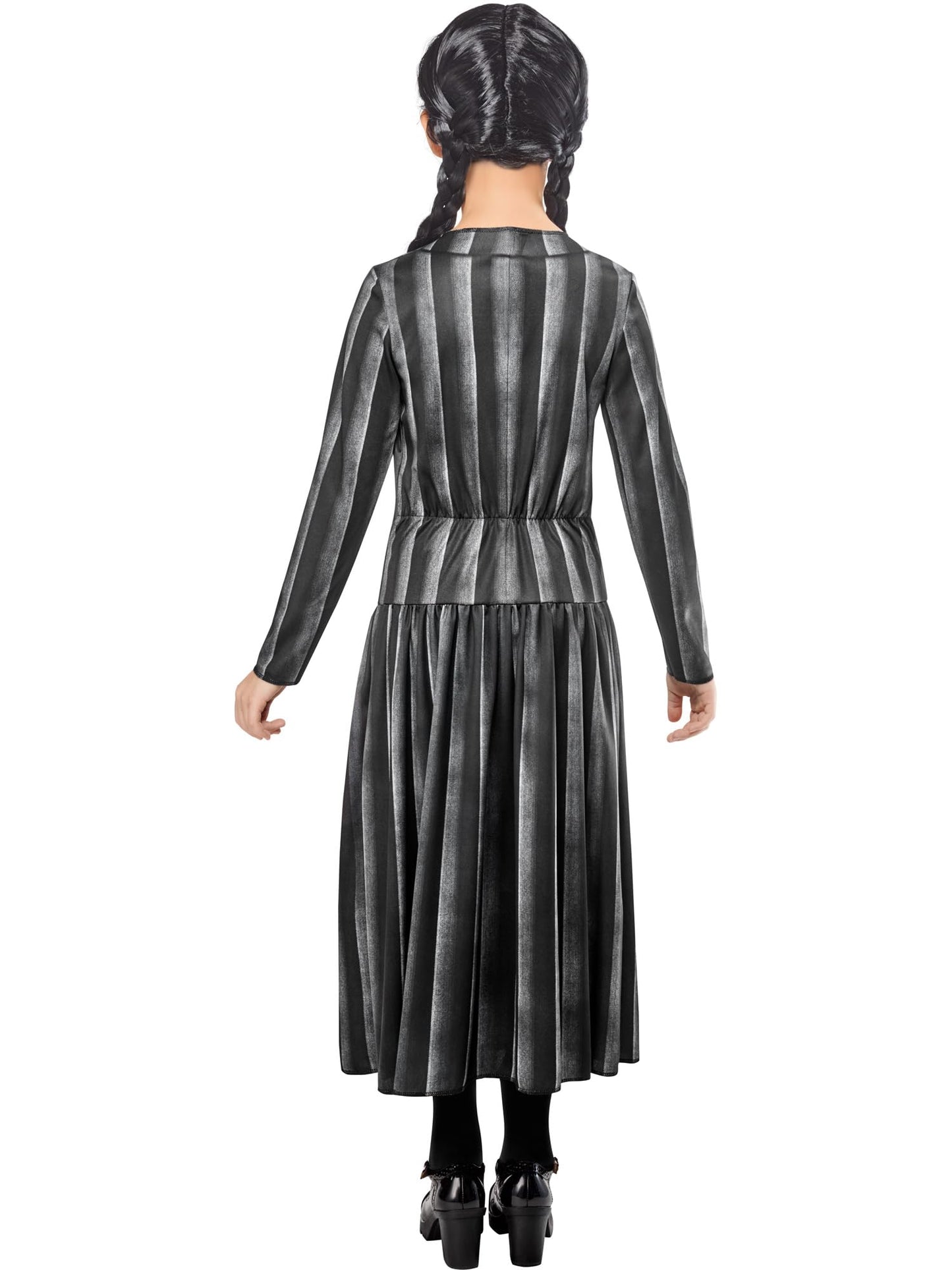 Rubies Official Wednesday Addams, Wednesday Nevermore Child Costume, Kids Fancy Dress, Size 11-13 Years Halloween