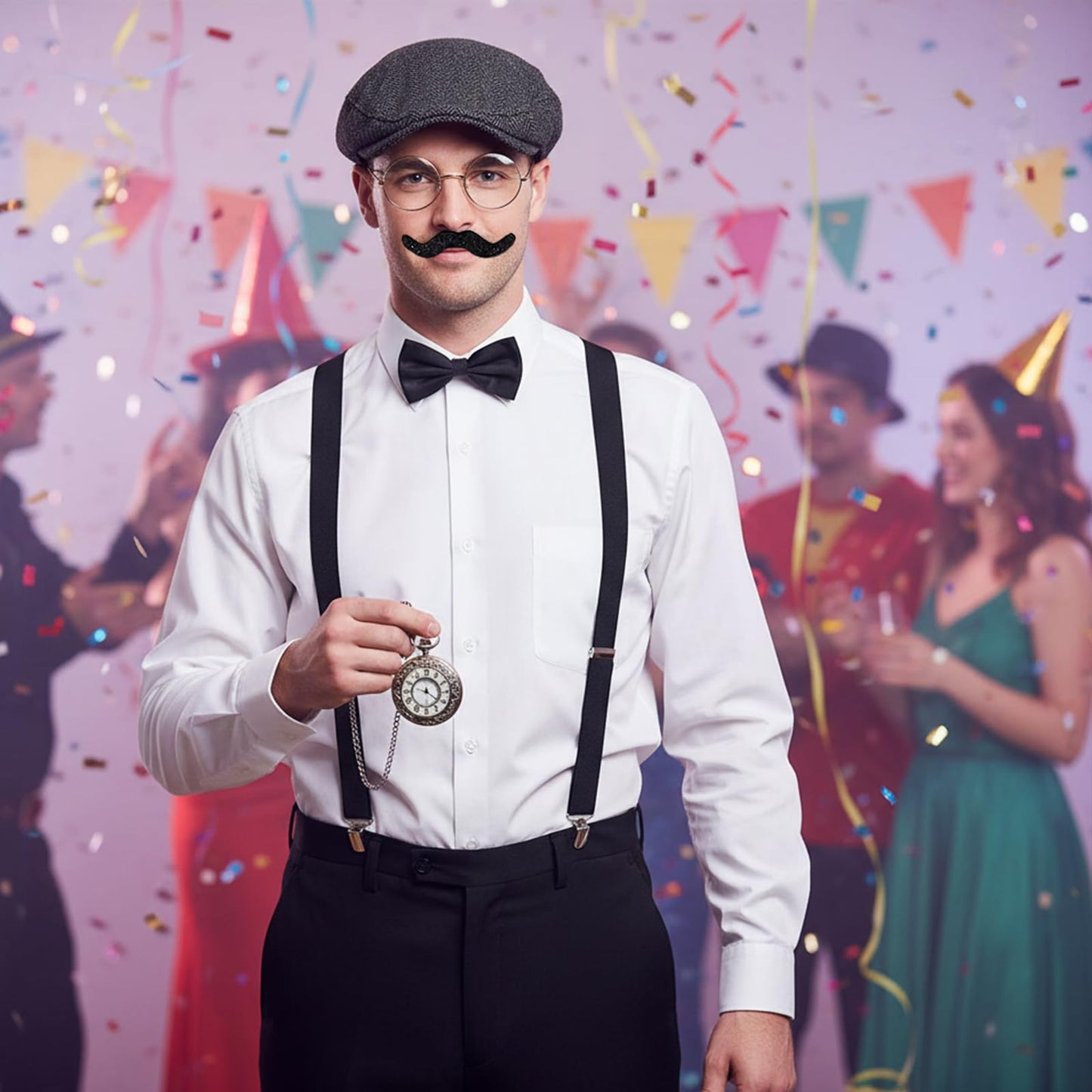 20s Costume Men's Accessories - Mafia Peaky Blinders Gatsby