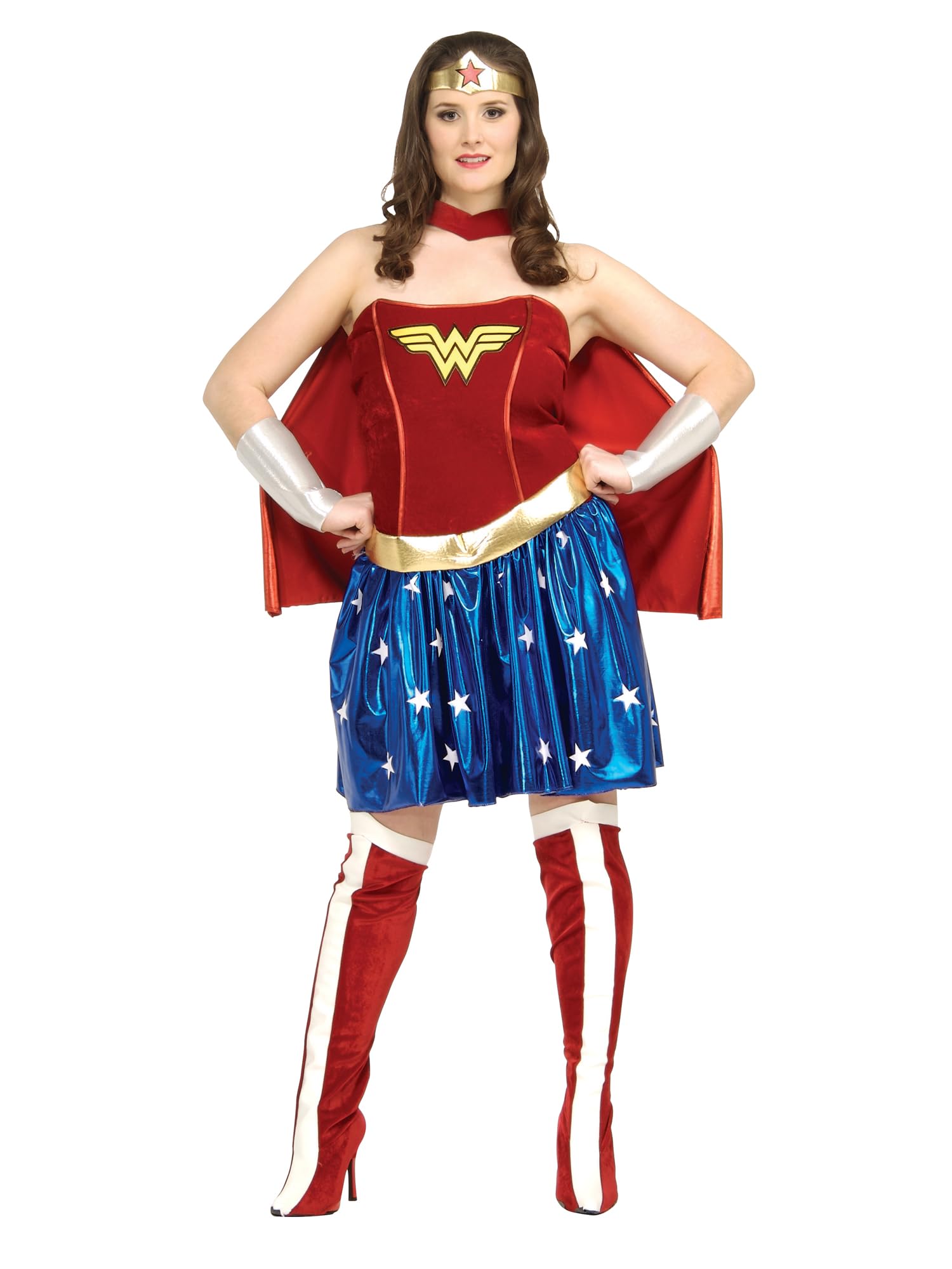 Rubie's Official Wonder Woman Adult Costume - Red - Plus (image 3)