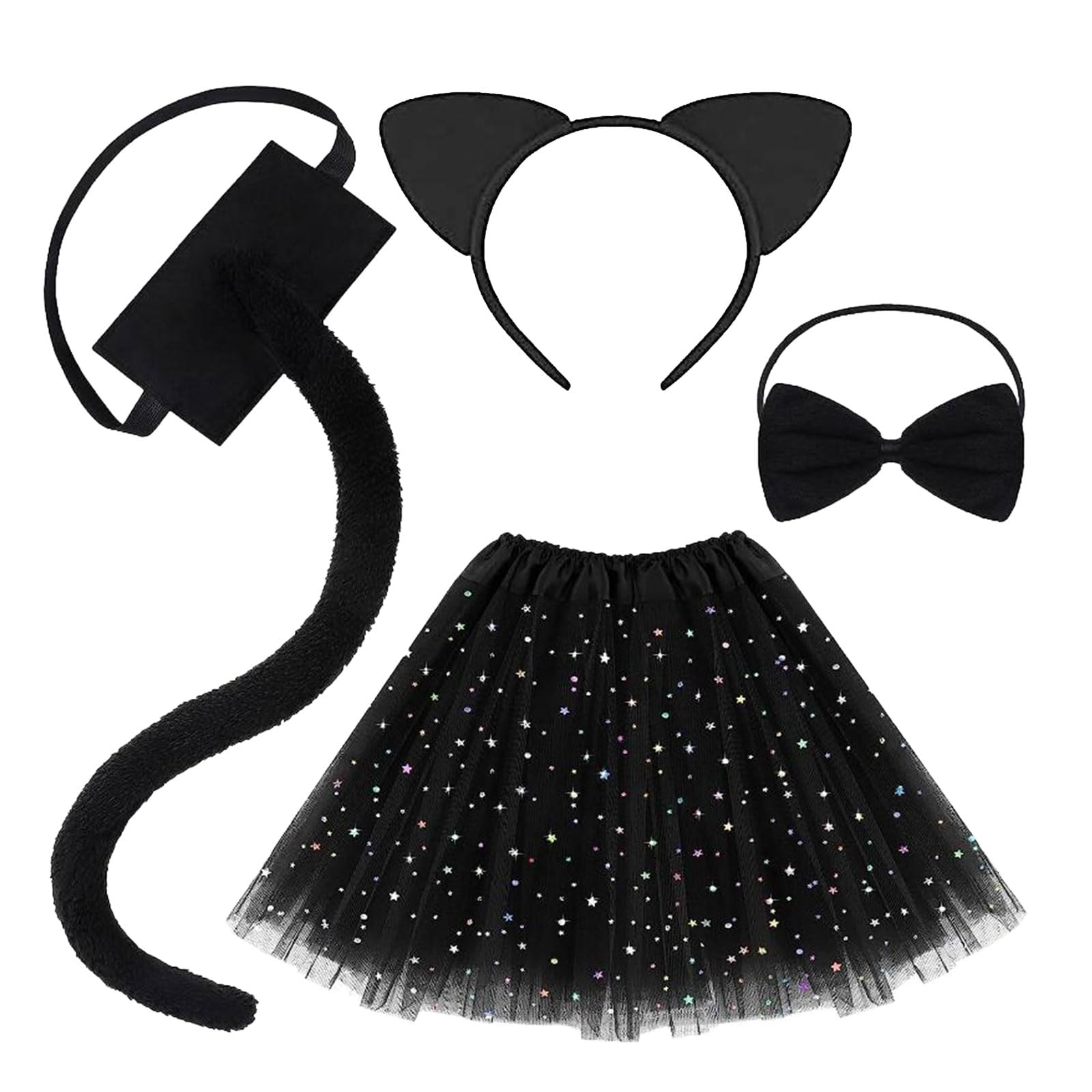 Cat Costume - Cute Cat Cosplay Kitten Ears Cat Tail Bow Tie