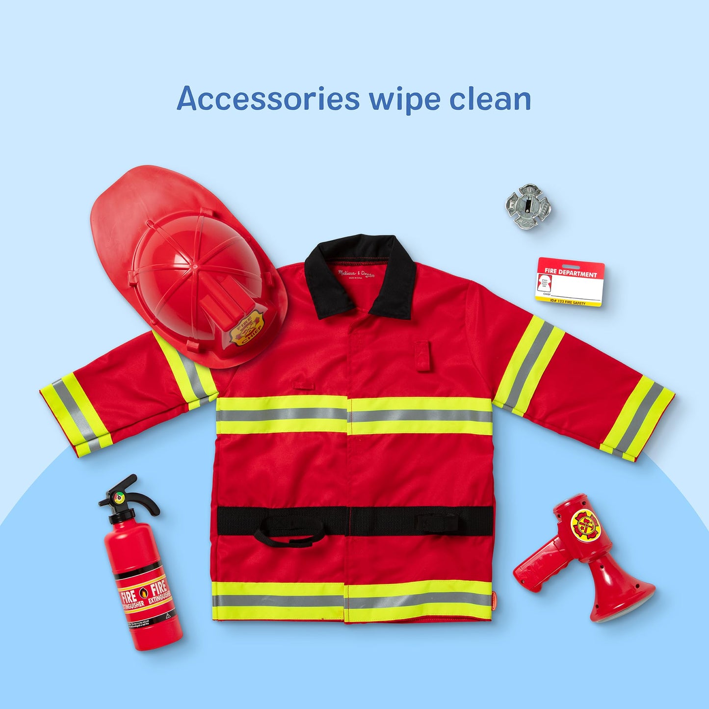 Fire Chief Role Play Costume Set: Fire Chief Role Play Costume Set
