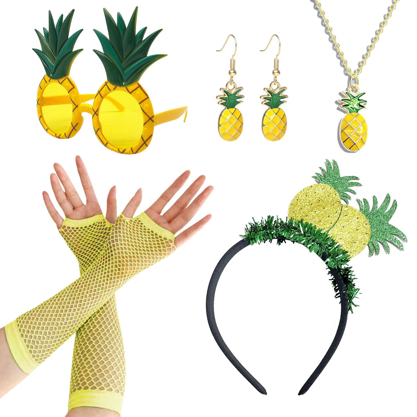 Pineapple Costume Set - Hawaiian Fancy Dress Set - Pineapple Crown
