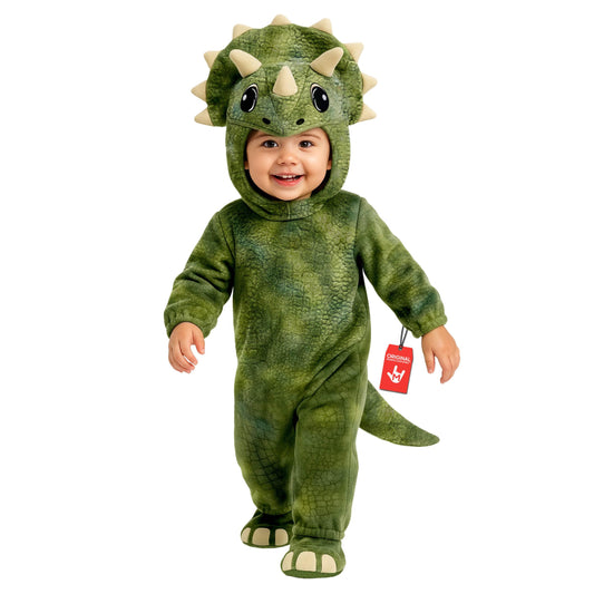 Morph Triceratops Costume Kids, Dinosaur Costume Kids, Triceratops Costume Toddler, Dinosaur Halloween Costumes Boys, (3-4Y)