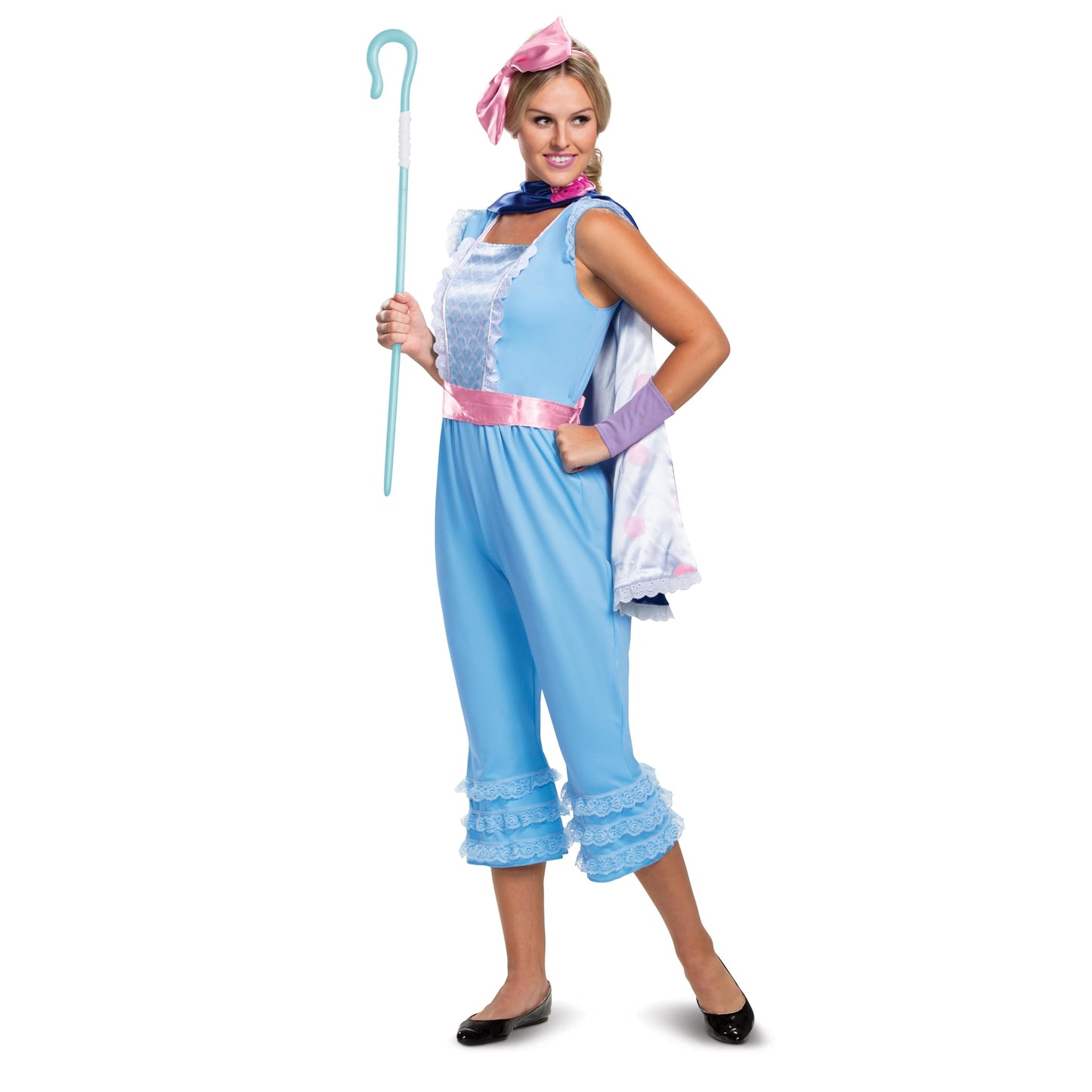 DISGUISE 23727N Disney Pixar Bo Peep Toy Story 4 Deluxe Women's Costume Adult Sized, Blue, S