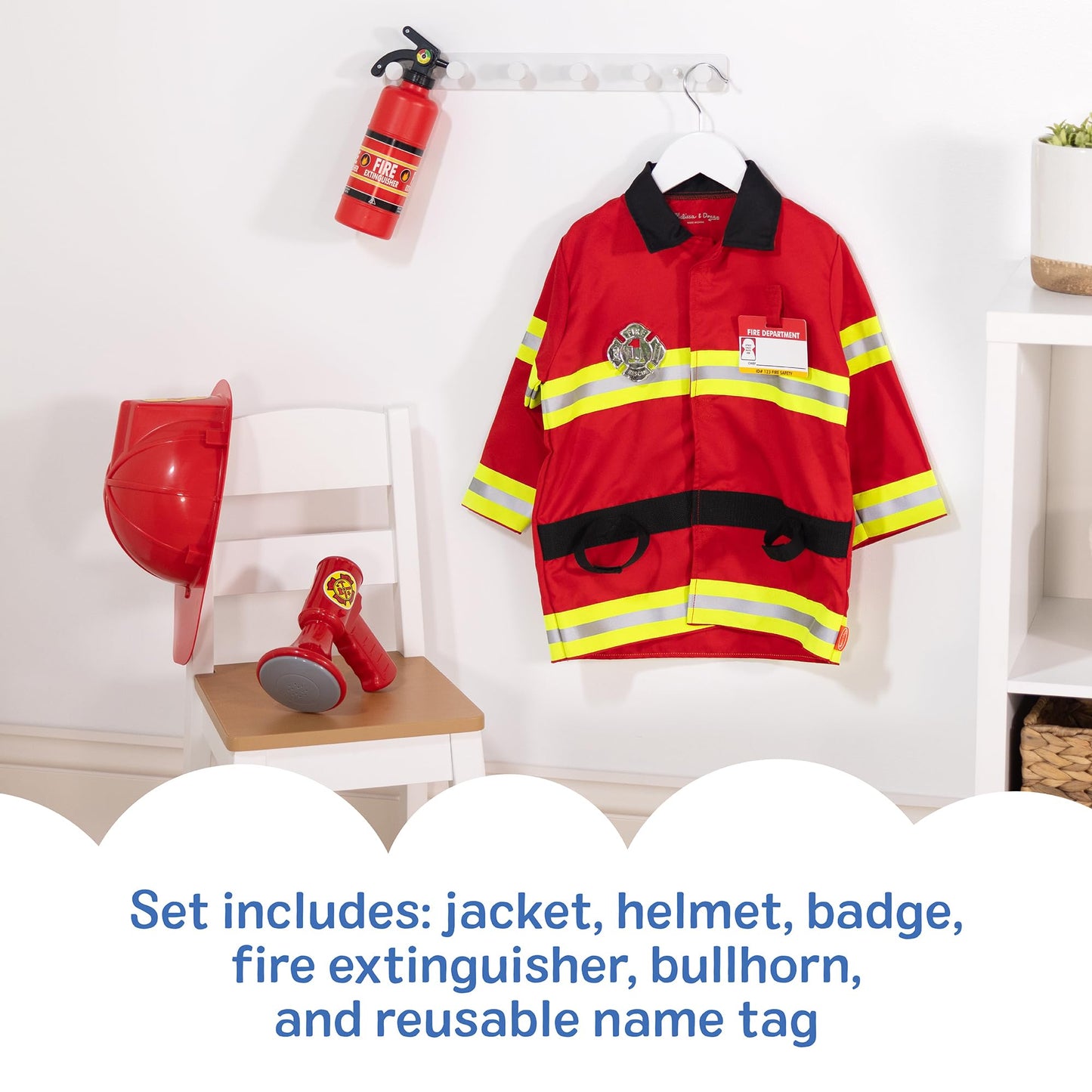 Fire Chief Role Play Costume Set: Fire Chief Role Play Costume Set