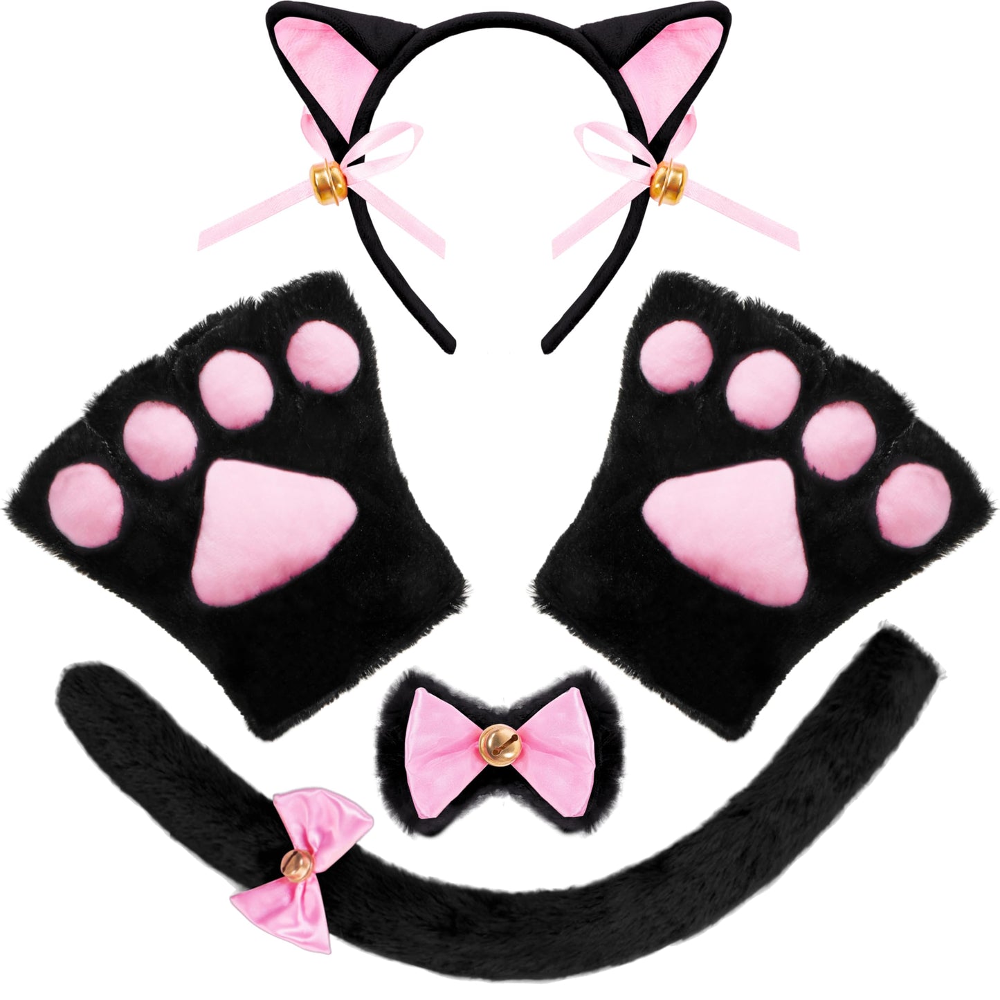 Kitten Kitty Cat Costume Accessories Set for Adult and Child