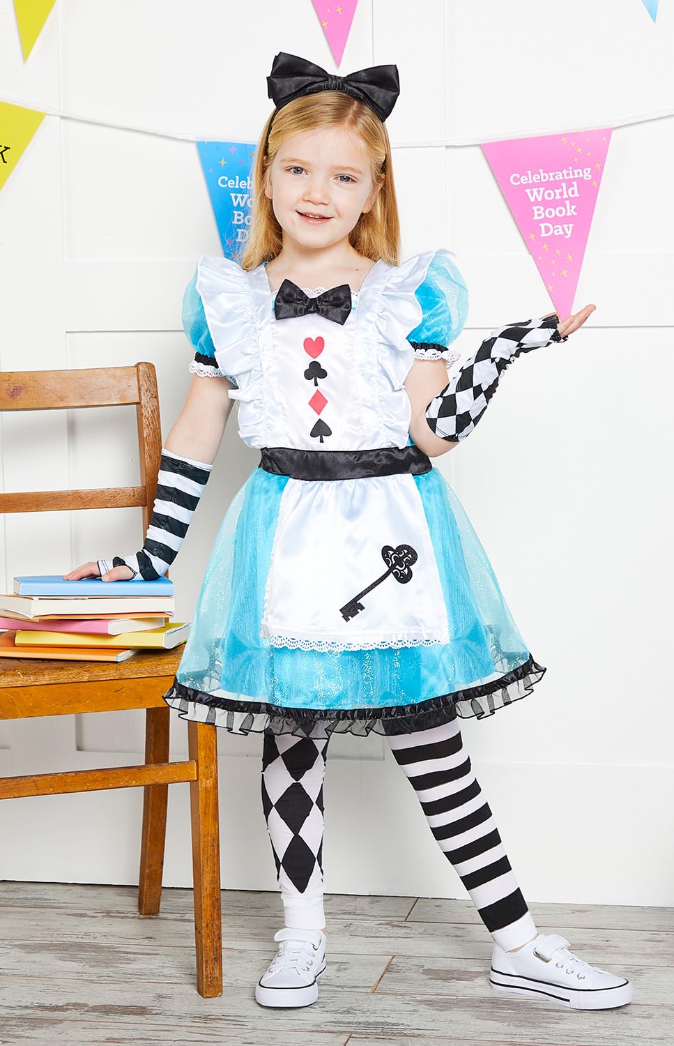 amscan 847241-55 Alice Costume, 8-10 Years, Multicoloured