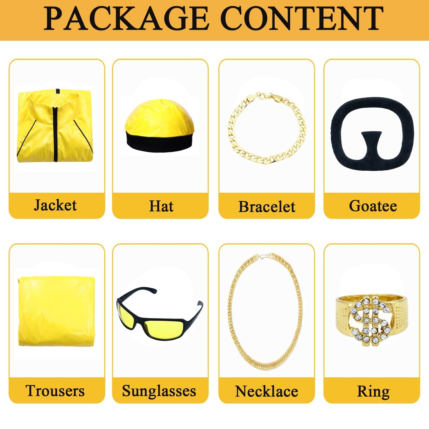 Amycute 90s Rapper Celebrity Costume for Adults, Men’s 80s 90s Fancy Dress with Accessories Kit, Ali-g Costume Adults Funny Rapper Halloween Stag Do Fancy Dress Outfits