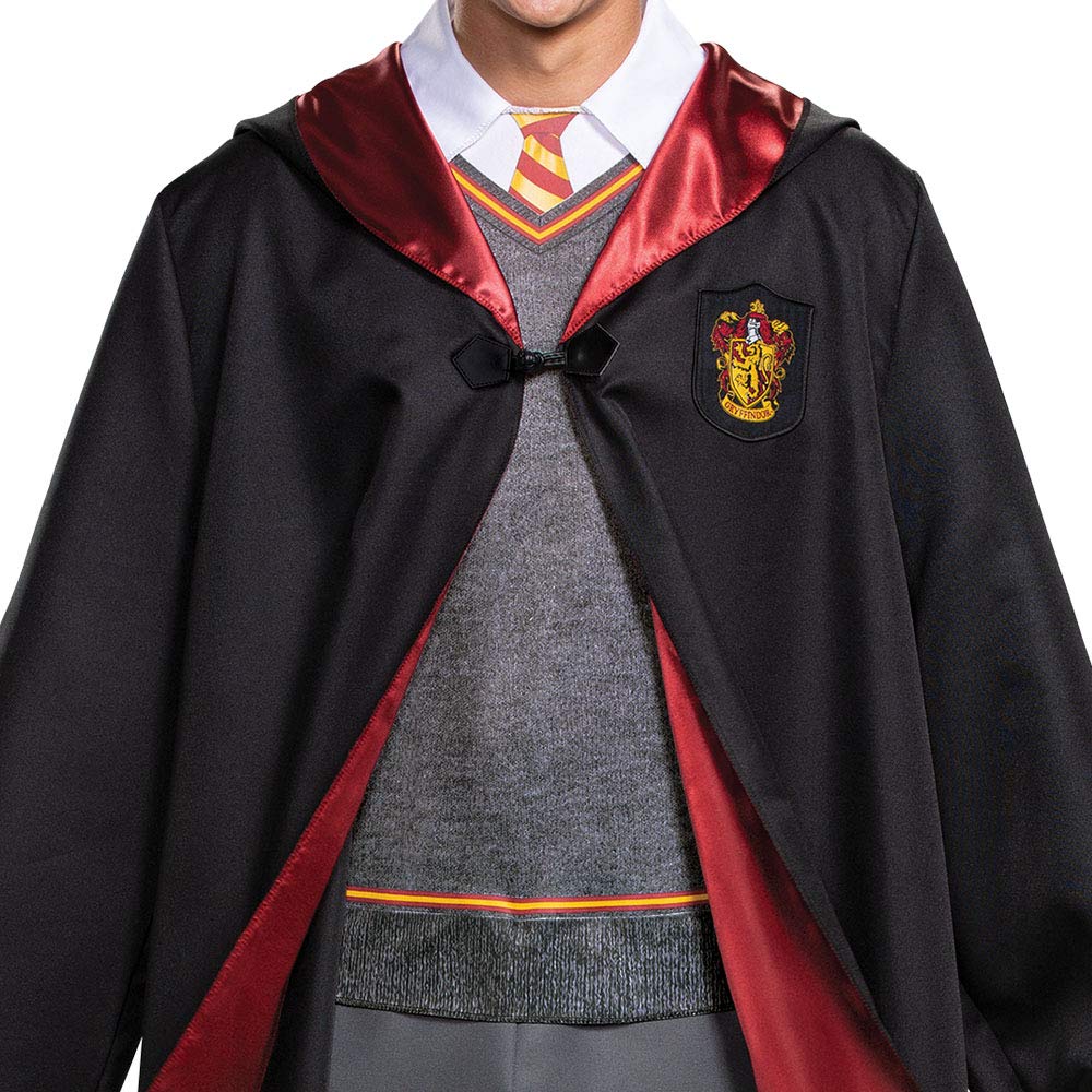 Disguise 107549D Harry Potter Deluxe Adult Sized Costumes, Black & Red, X-Large (42-46)