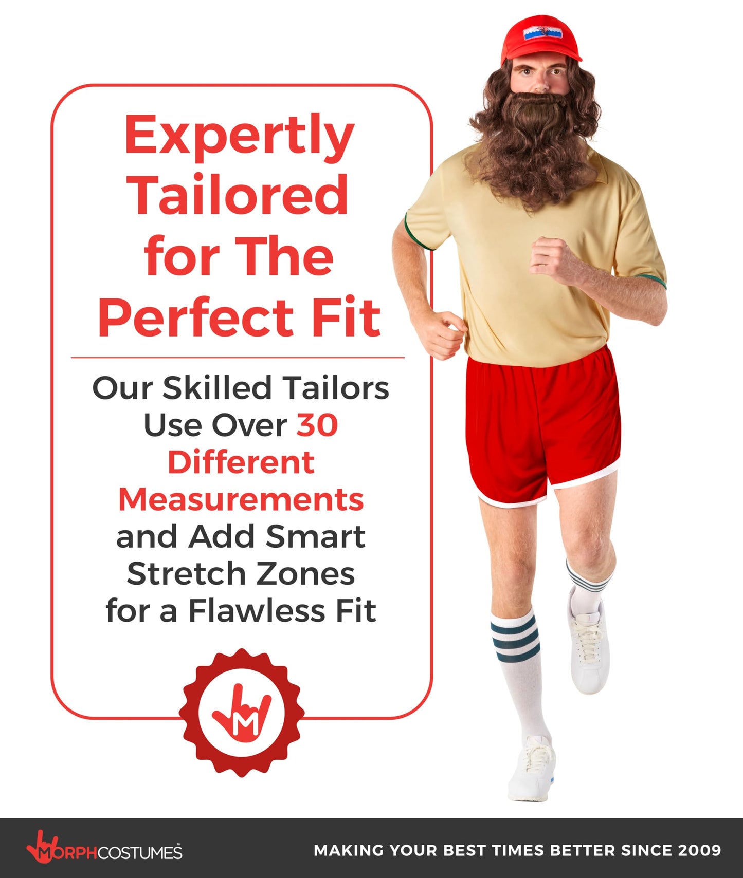Running Costumes for Men with Wig Running Halloween Costumes (image 4)