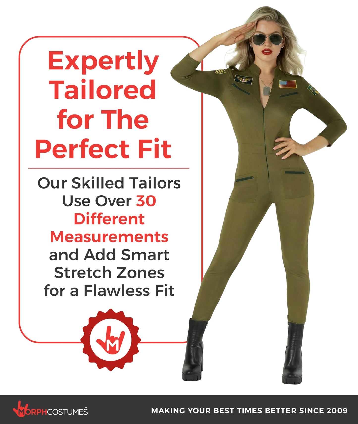 Army Fancy Dress for Women - Ladies Fighter Pilot Fancy Dress