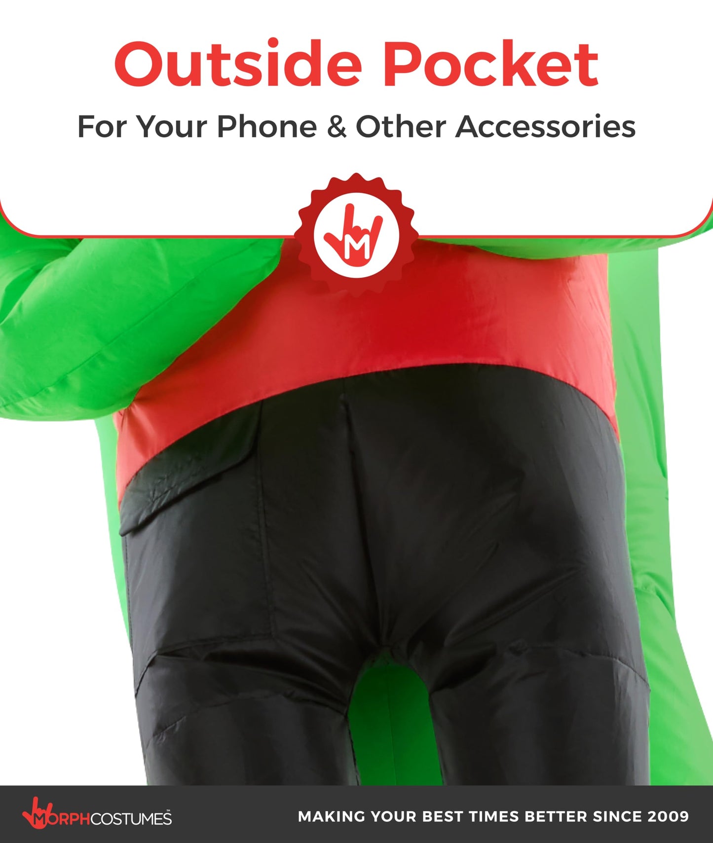 Morph Alien Costume Kids (4-6yrs), Red Abductee Alien Inflatable Costumes for Boys, Boys Halloween Costume, Halloween Costumes for Kids