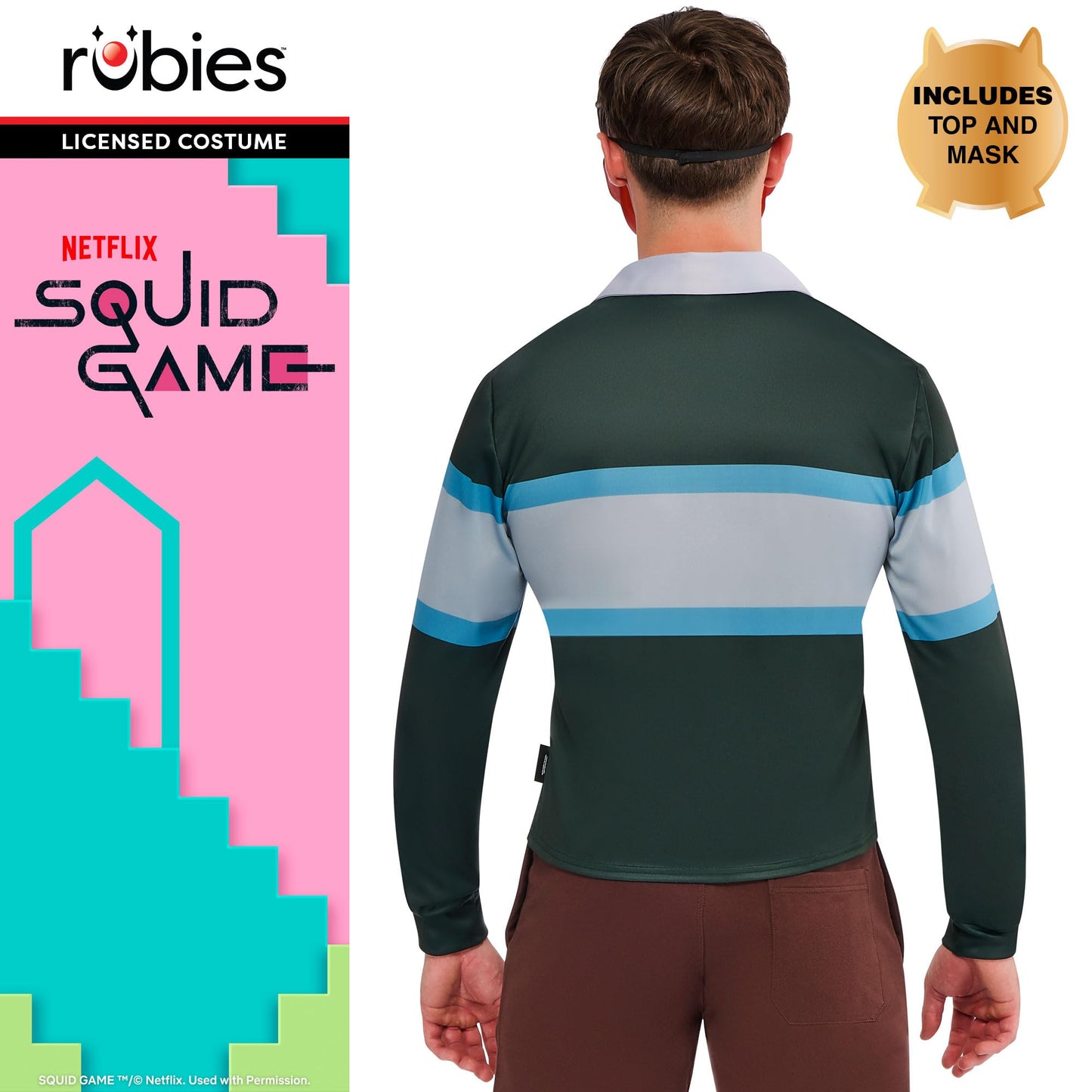 Rubies Official Squid Game Boy Doll Costume, Adult Fancy Dress, Size M