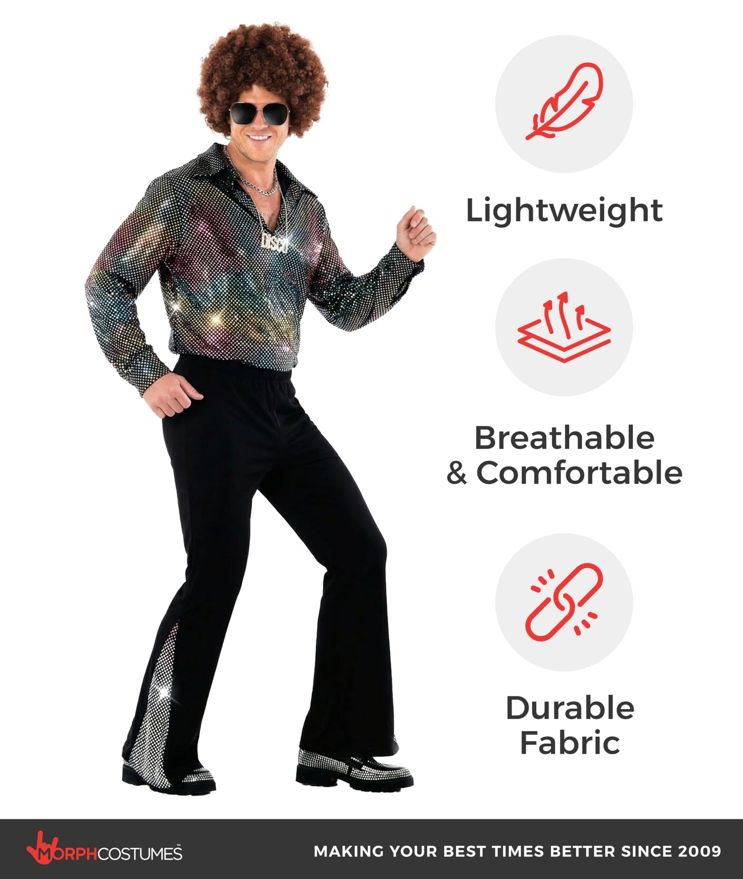 70s Disco Outfit Men - Disco Costume Men - Fancy Dress for Adults (image 7)
