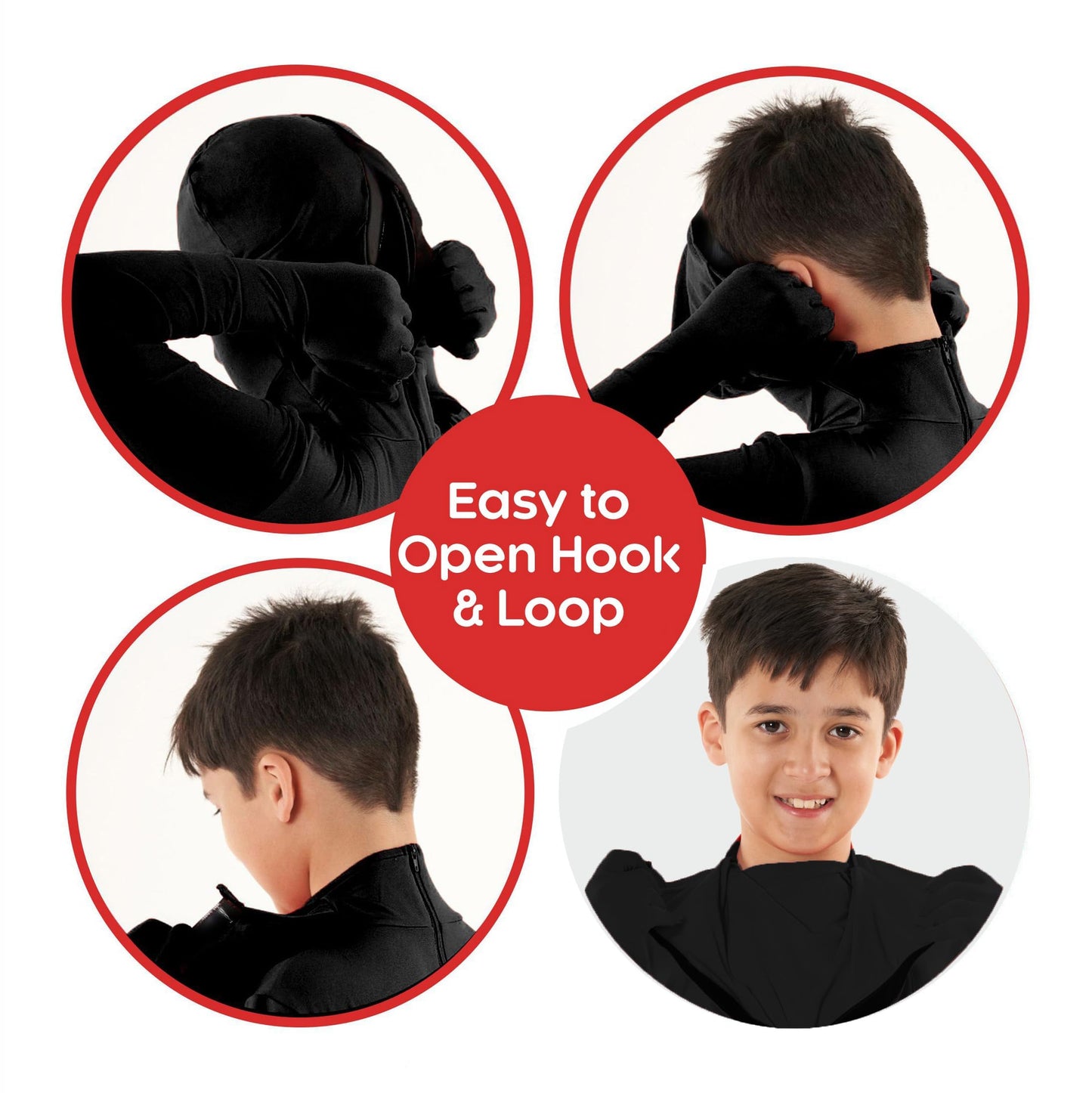 Morphsuit Kids Full Body Costume - Black, M | Original Bodysuit for Children | Super Stretch Suit Great for DIY Party Outfit | Halloween, Cosplay, Fancy Dress | For Boys & Girls