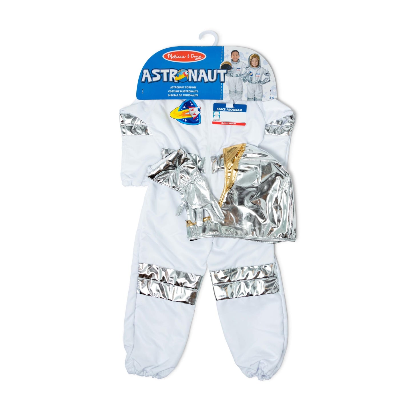 Melissa & Doug Astronaut Role Play Set - Pretend Play | Halloween Costume for Kids 3+
