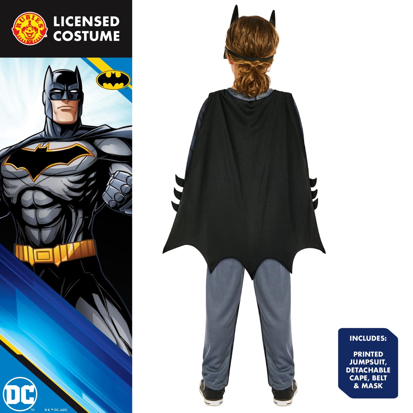 Rubies 3014993-4000 Batman Childs Costume-Age 3-4 Years, Boys, Multicolour Halloween