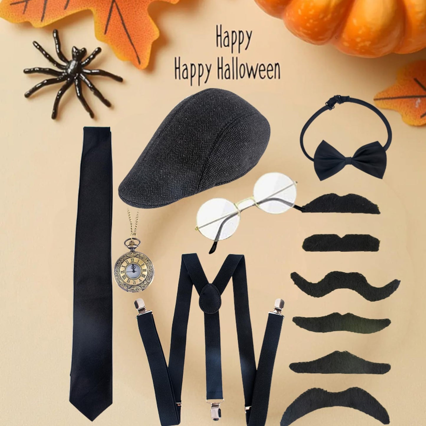 1920s Gatsby Costume Kit - Men Halloween Carnival Fancy Dress