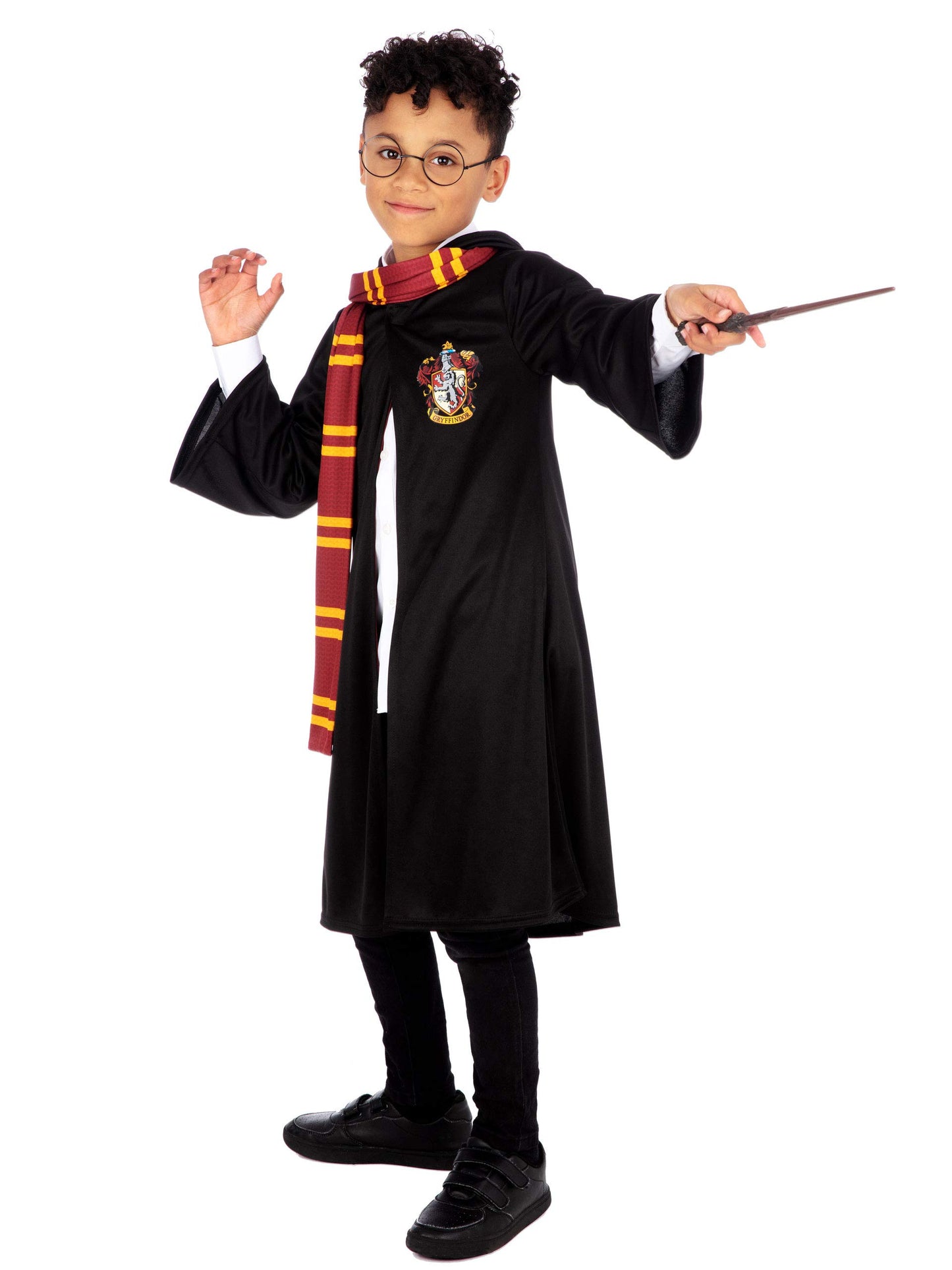 Harry Potter Costume | Hogwarts Fancy Dress | Gryffindor Robe | Costumes for Kids Black 7-8 Years