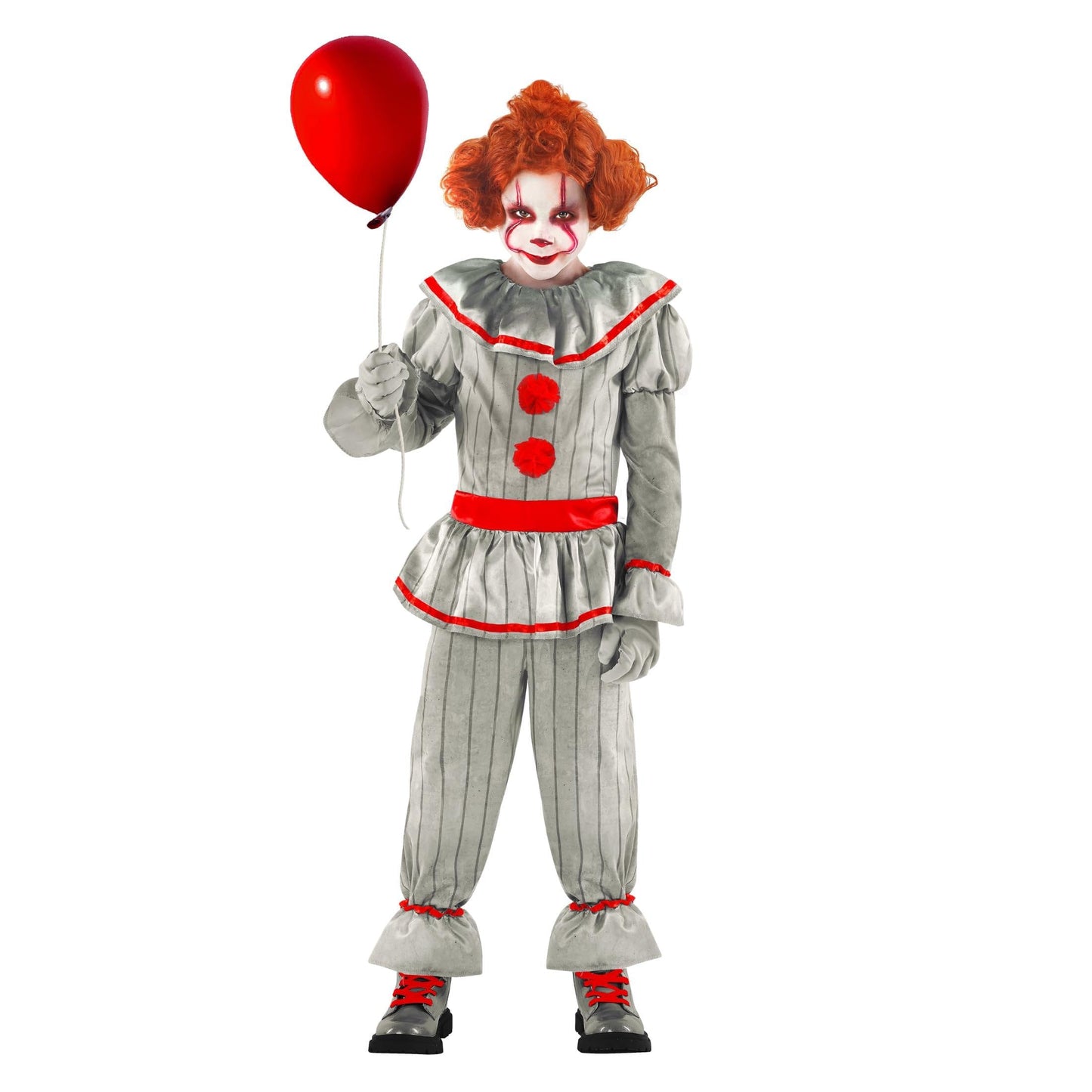 Morph Scary Clown Costume For Kids, Killer Clown Costume Boys, Boys Halloween Costumes For Kids 12-14 Years, X-Large