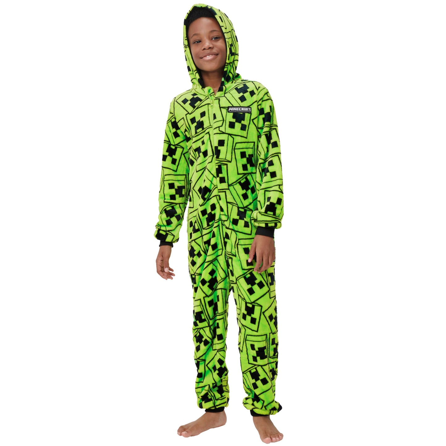 Onesie - Creeper Boys Onesie - Gaming Boys All in One Pyjamas (image 2)