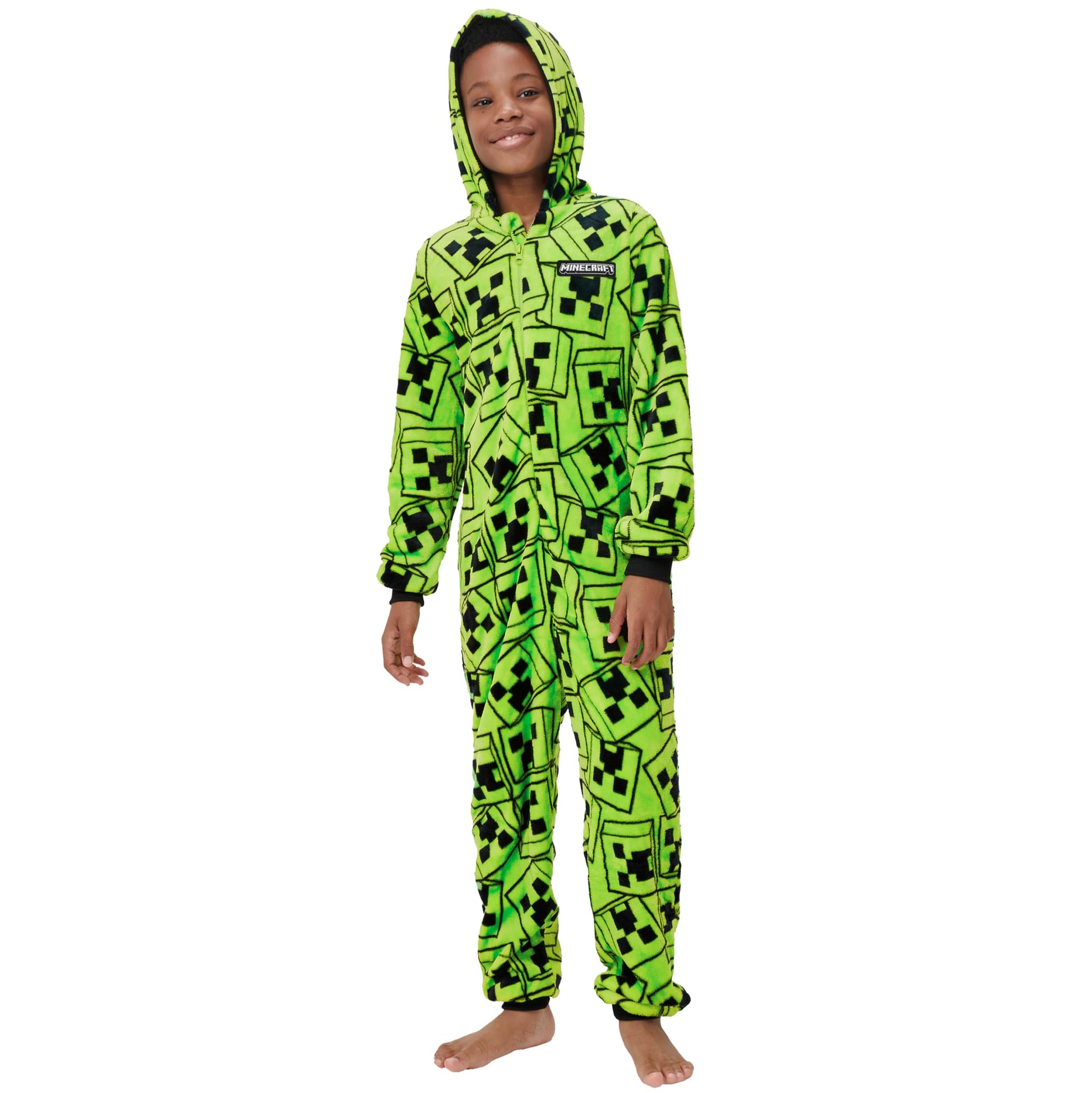Onesie - Creeper Boys Onesie - Gaming Boys All in One Pyjamas (image 2)