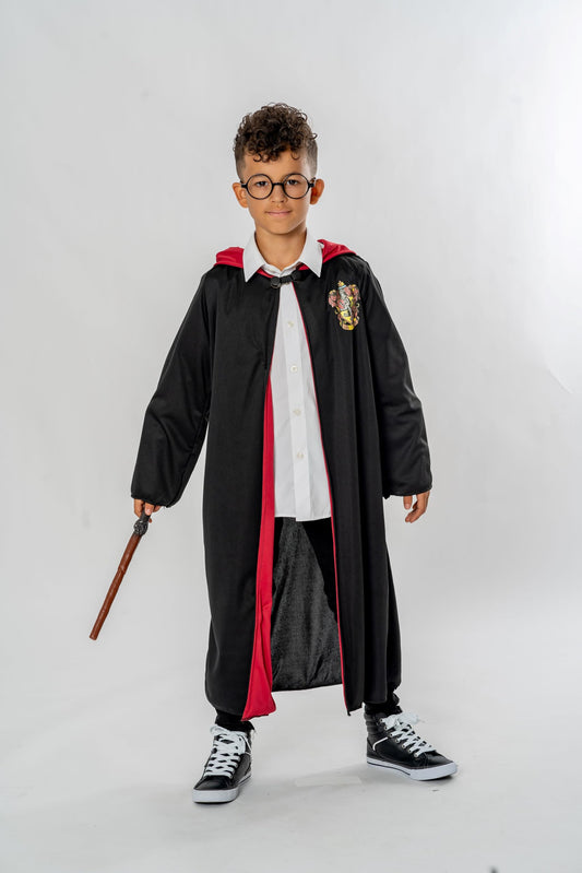 Rubie's Official Harry Potter Pack Gryffindor Robe, Wand and Glasses Child's Costume - One Size Halloween
