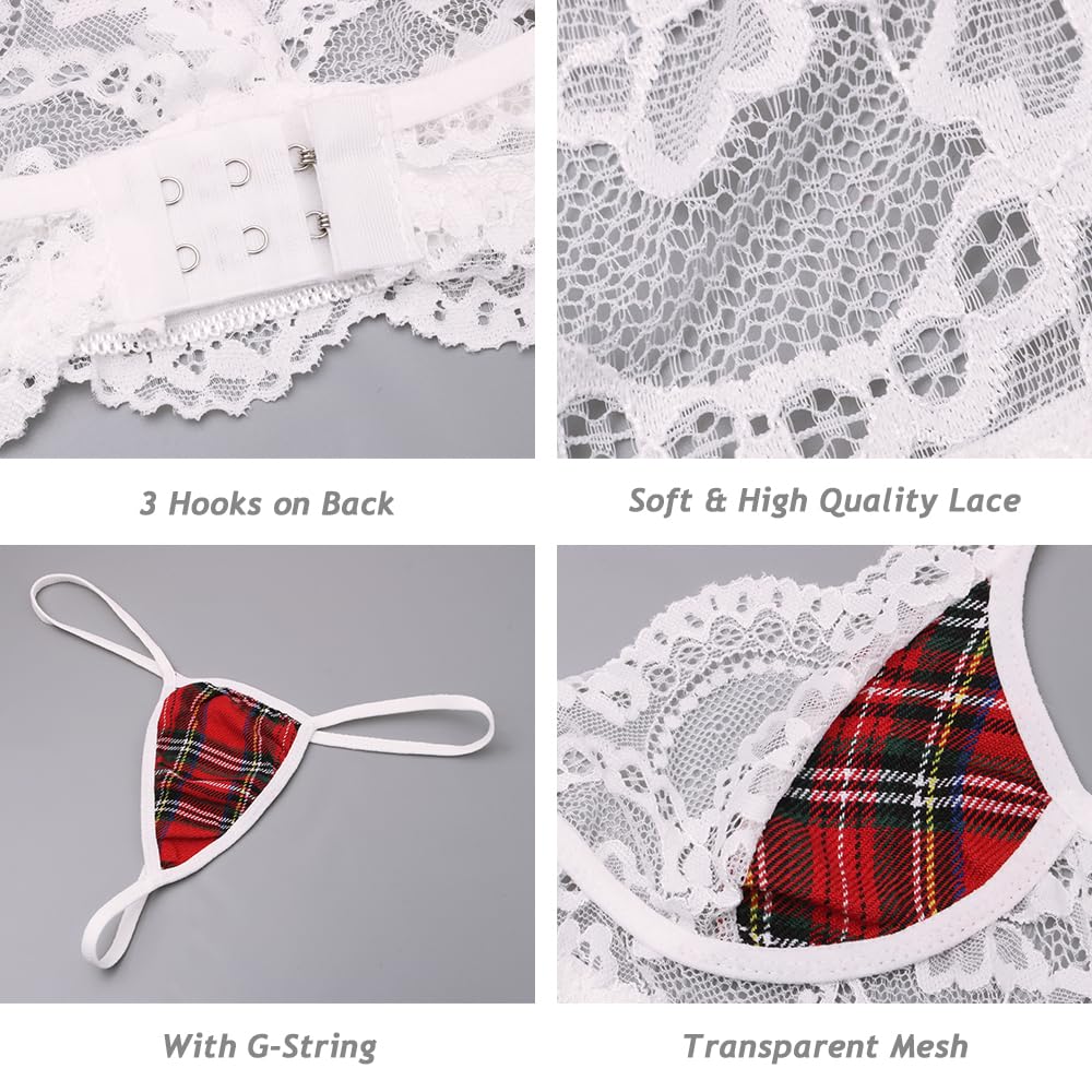 Sexy Women's Cosplay Costume Roleplay Jk Uniform Babydoll Lingerie (image 7)