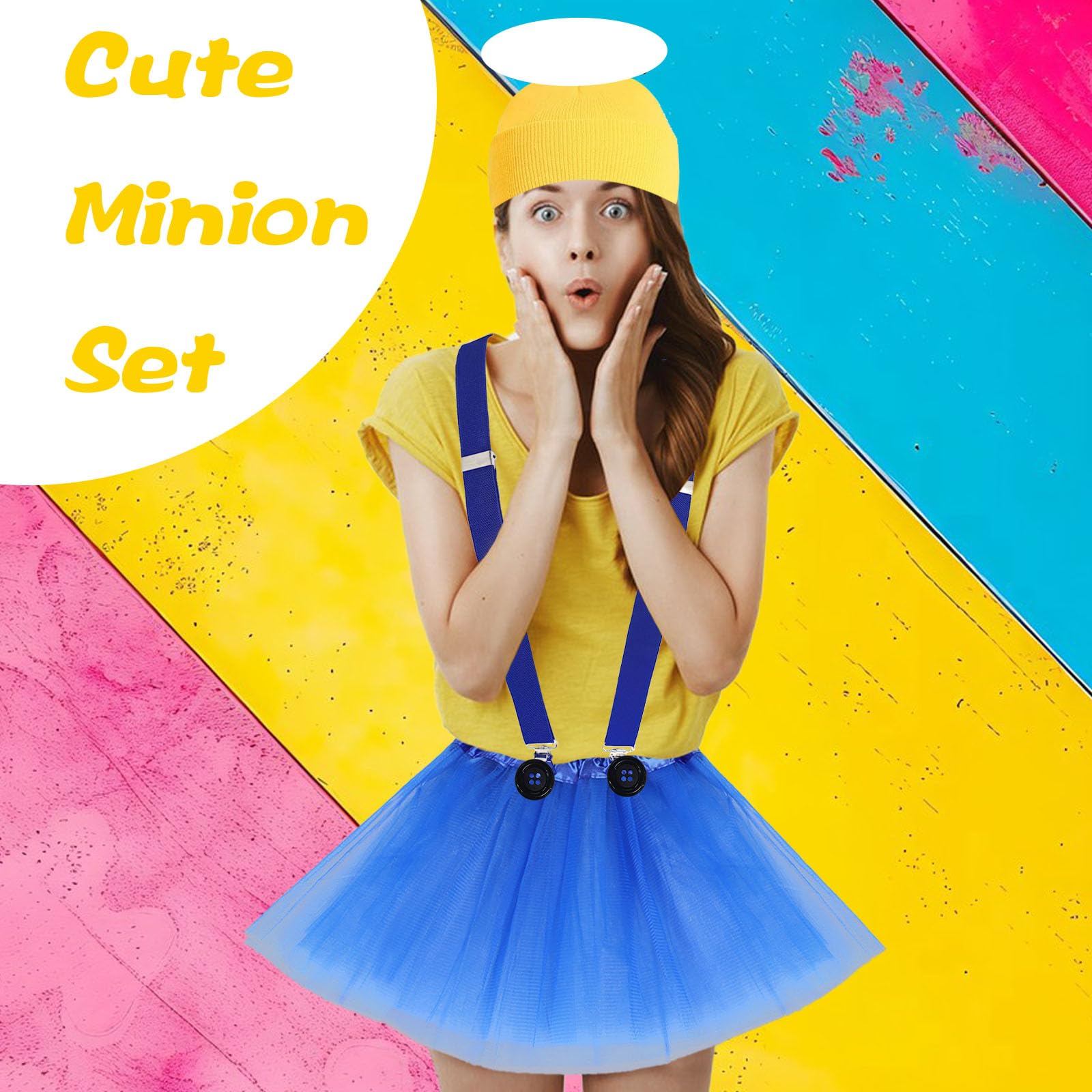 6-Piece Yellow Cosplay Costume Set for Women - Including Yellow (image 4)