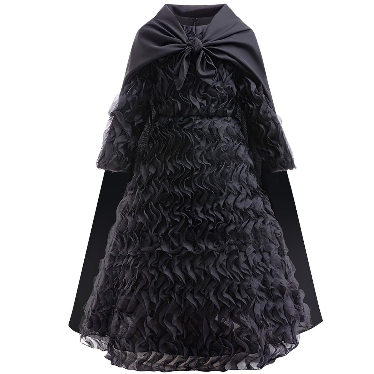 keaiyouhuo Kids Witch Costume Dress for Girls Halloween Cosplay Carnival Party Outfit With Glasses and Pointed Hat