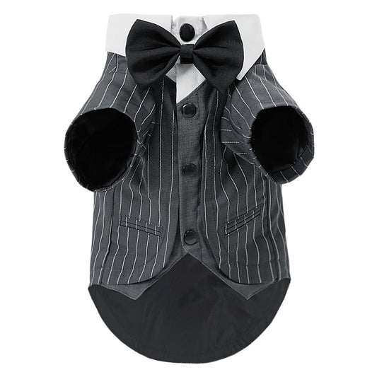 Dog Tuxedo Suit - Formal Pet Shirt Costume Wedding Attire