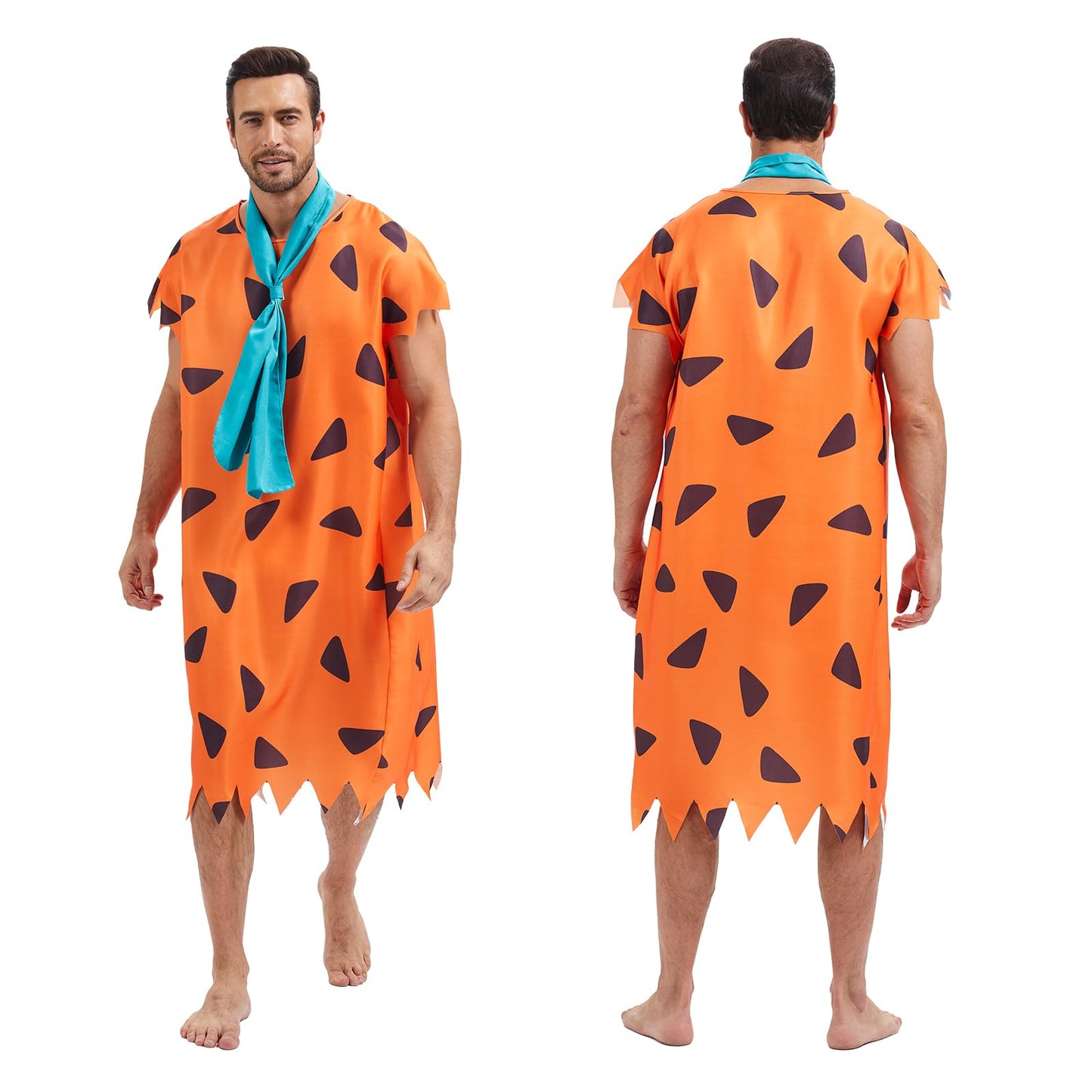 Halloween Adult Caveman Cosplay Costume Prehistoric Stone Age (image 2)