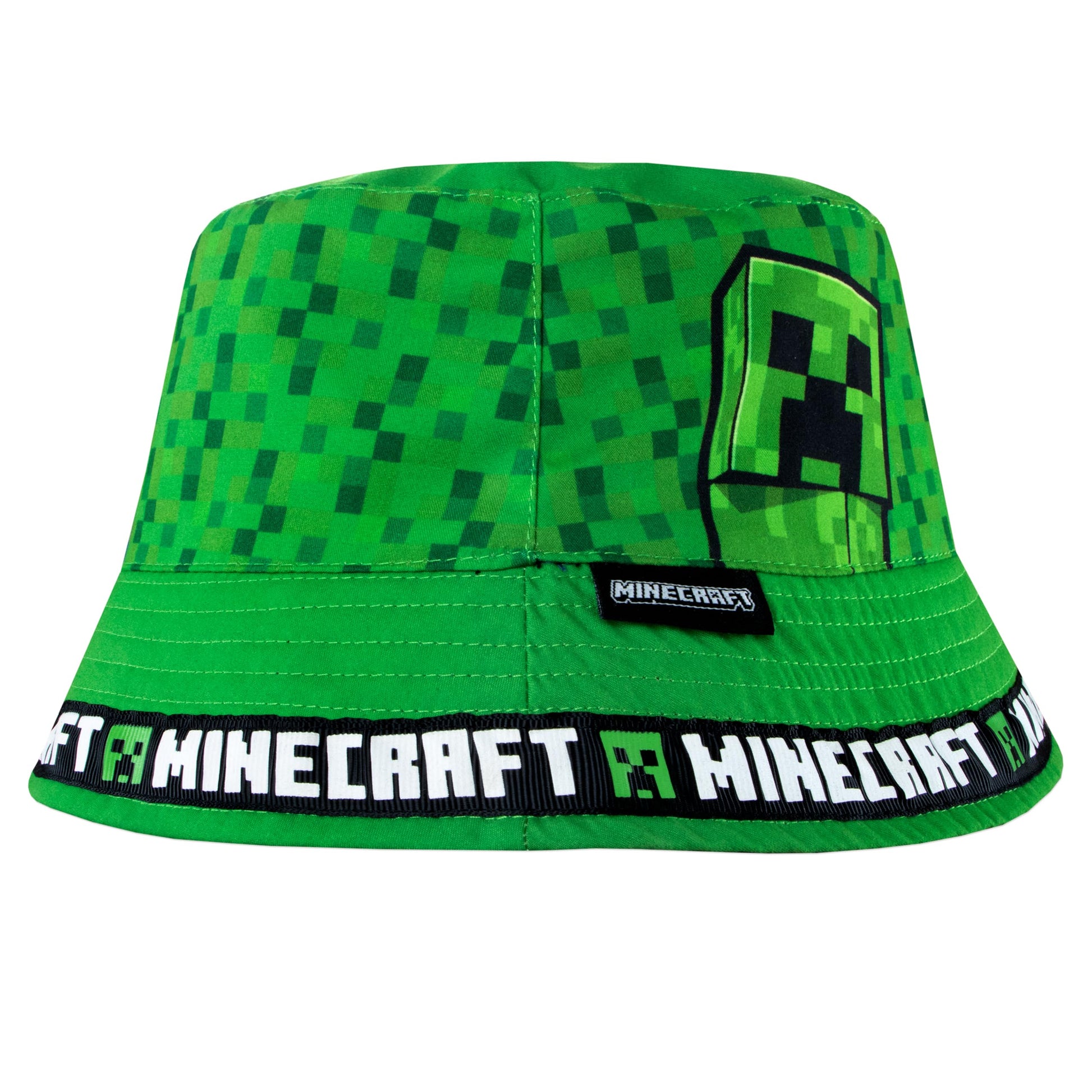 Hat - Reversible Bucket Hat for Boys - Creeper Gaming Hats (image 5)