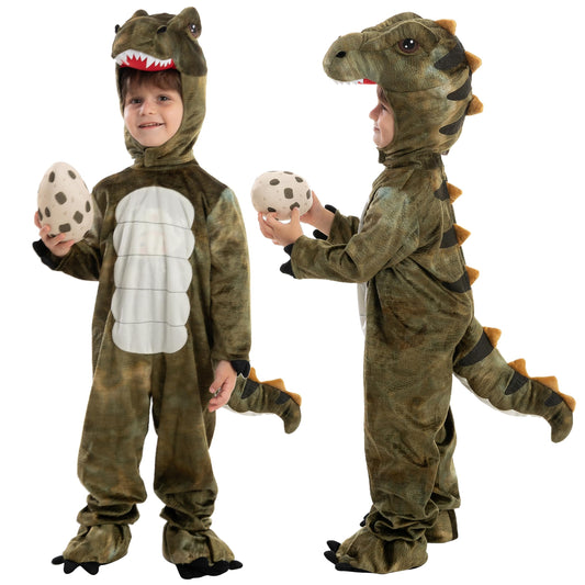 Spooktacular Creations Child Unisex Realistic Dinosaur Costume for Halloween Child Dinosaur Dress Up Party, Role Play and Cosplay