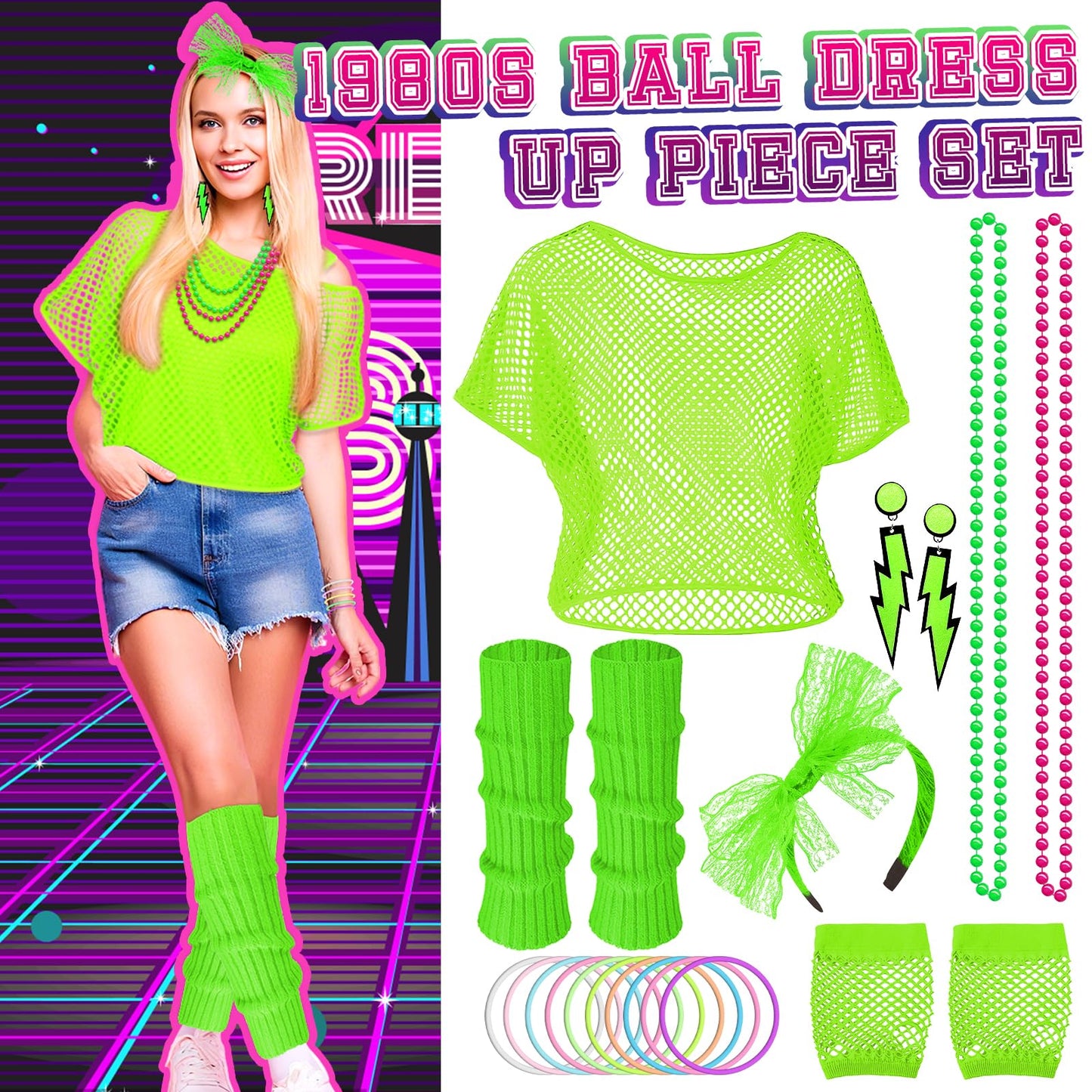 80s Fancy Dress for Women - 1980s Fancy Party Costumes Accessories (image 4)