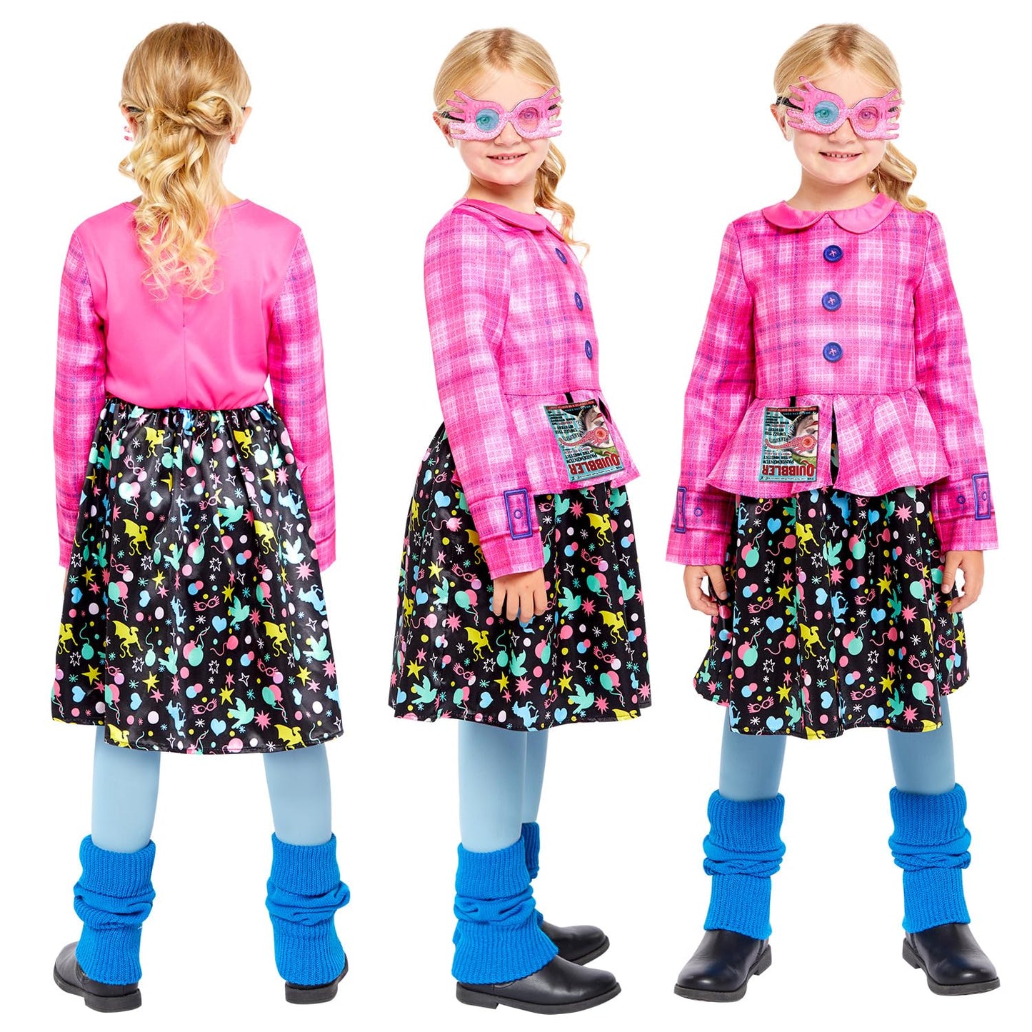 amscan 9918538 - Girls Officially Licensed Harry Potter Luna Lovegood Kids Fancy Dress Costume Age: 10-12yrs