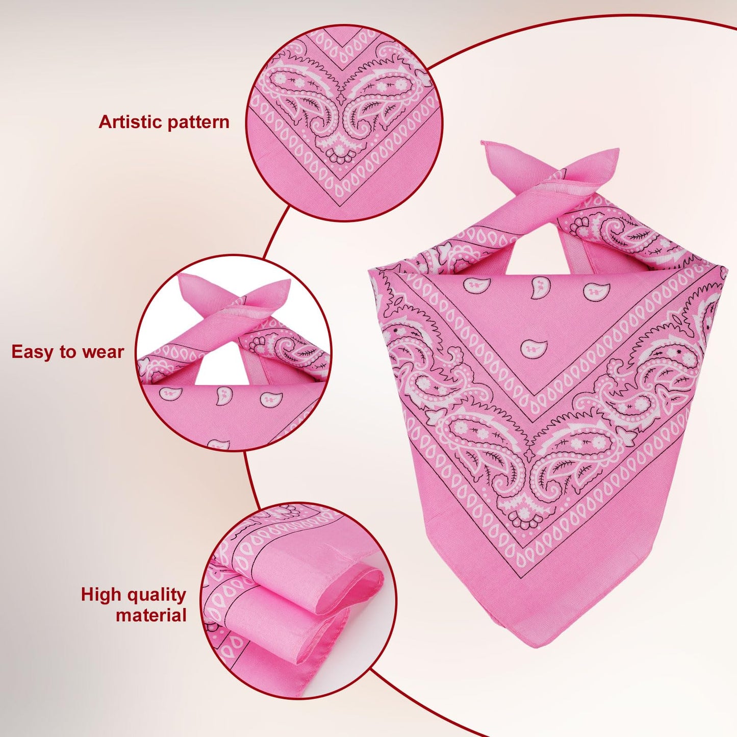 Pet Cowboy Costume - Dog & Cat Cowboy Hat & Bandana Set - Pink